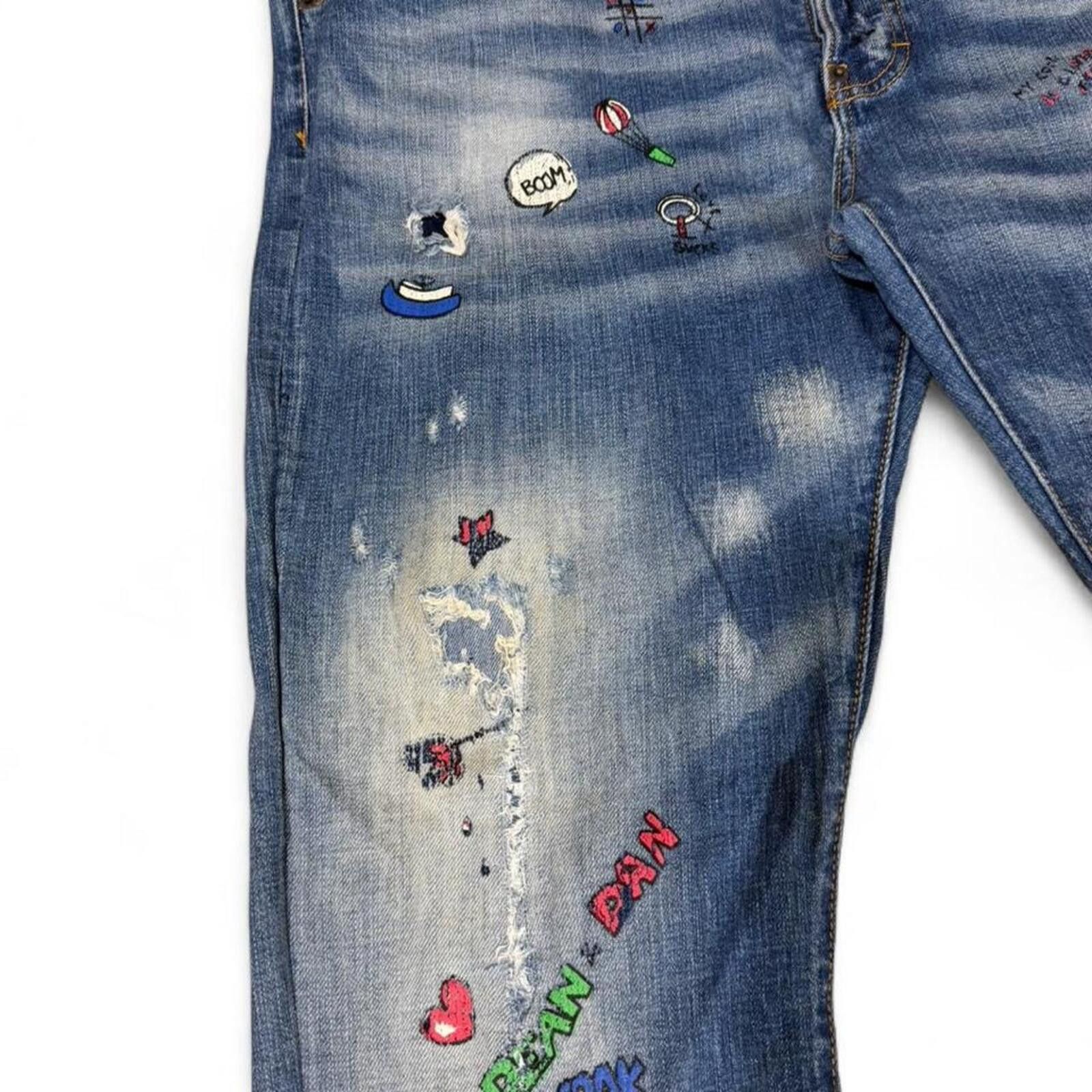 Dsquared2 DSQUARED2 denim jeans with unique design Size US 38 / EU 54 - 4 Thumbnail