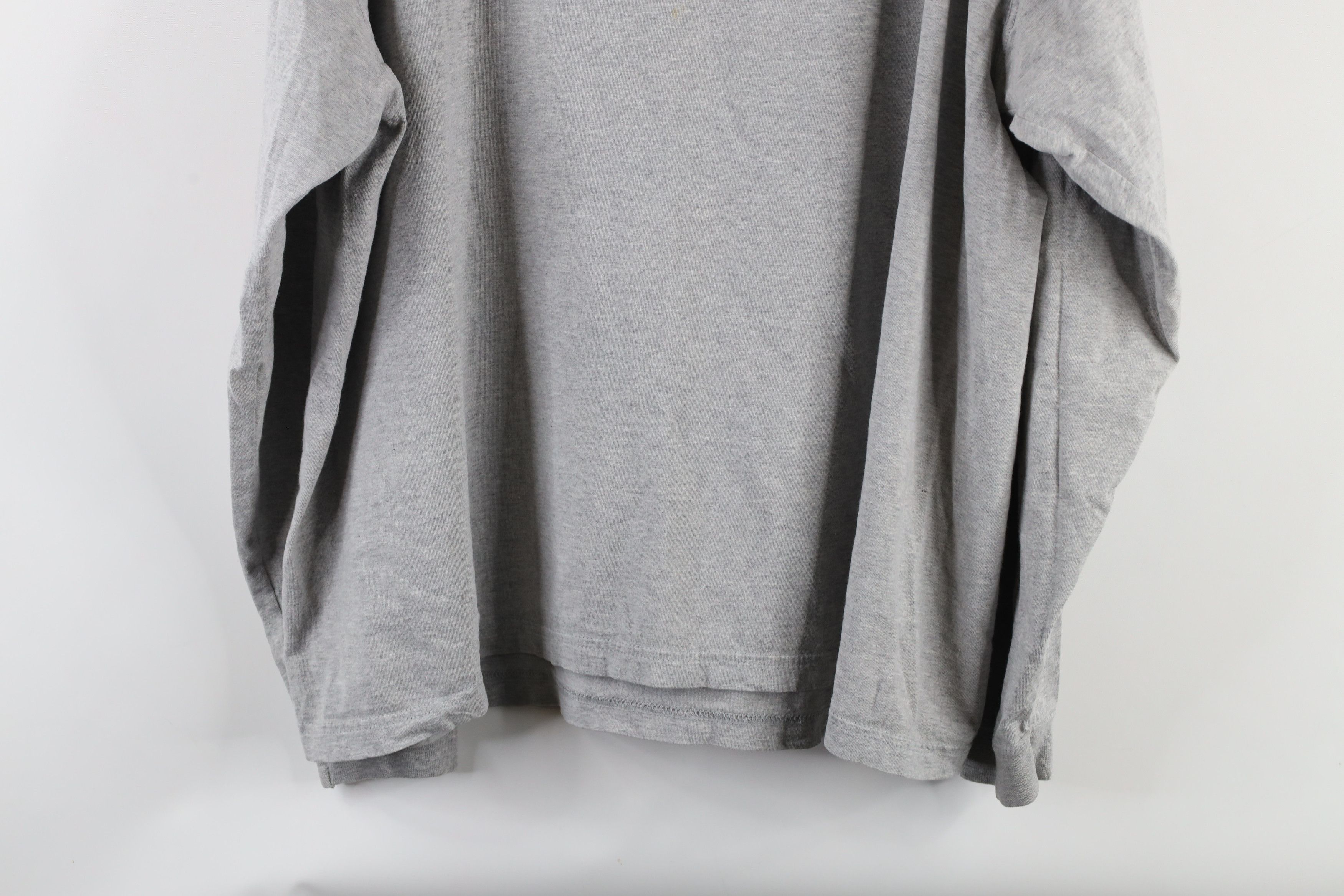 Vintage Vintage 90s Streetwear Long Sleeve T-Shirt Gray Cotton Size US L / EU 52-54 / 3 - 9 Thumbnail