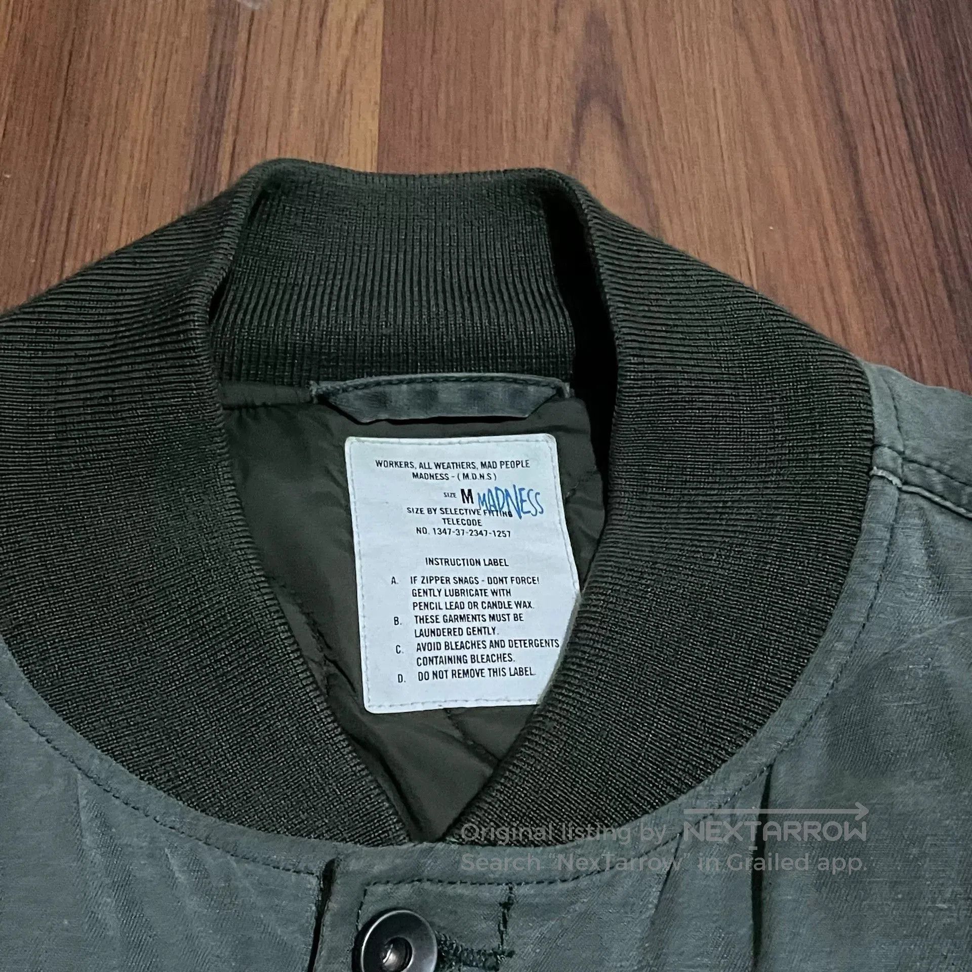 Madness MADNESS 20AW MA1 Cotton Jacket. Size US M / EU 48-50 / 2 - 3 Thumbnail