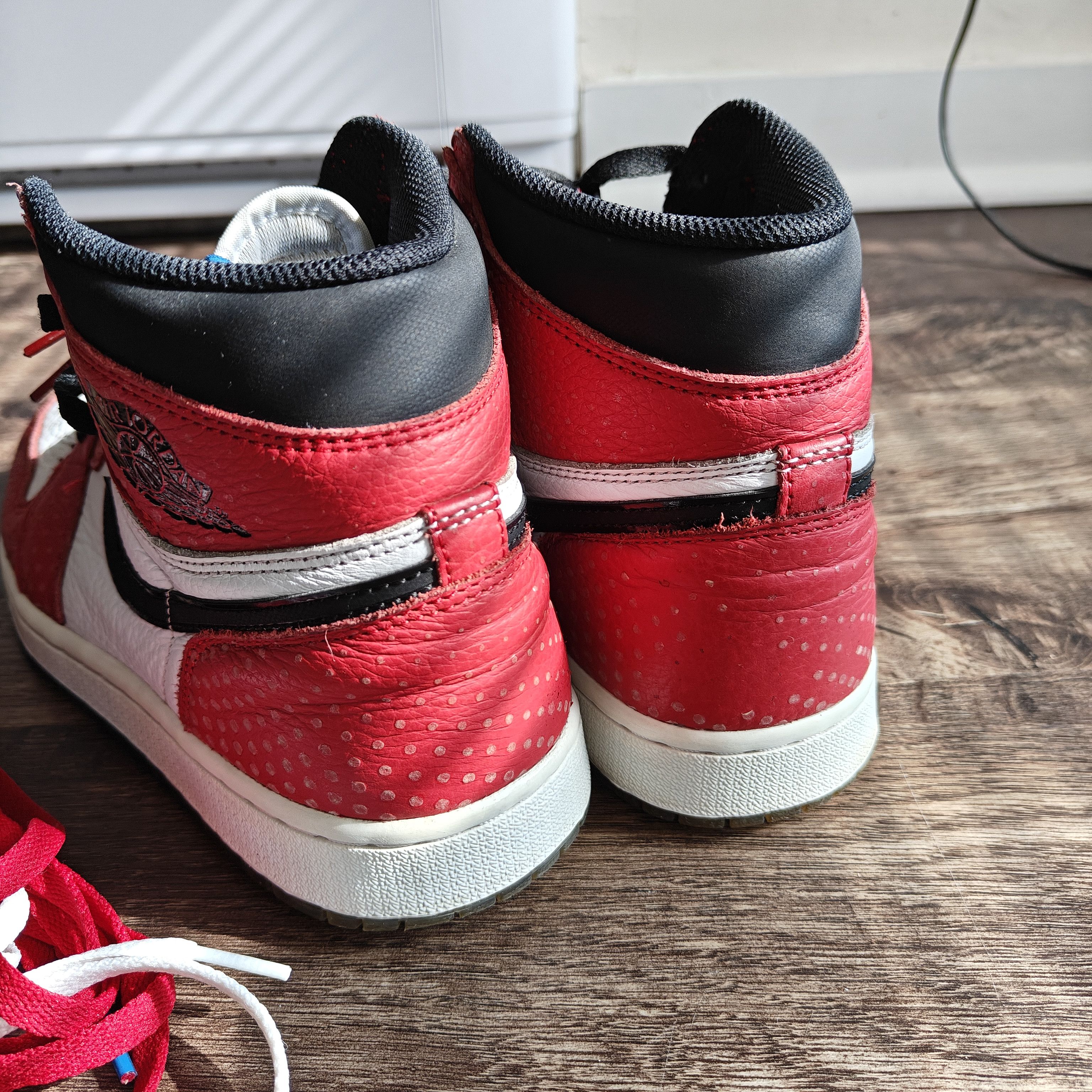 Jordan Brand jordan 1 spiderman origin story - rare collab laces extra Size US 9.5 / EU 42-43 - 7 Thumbnail