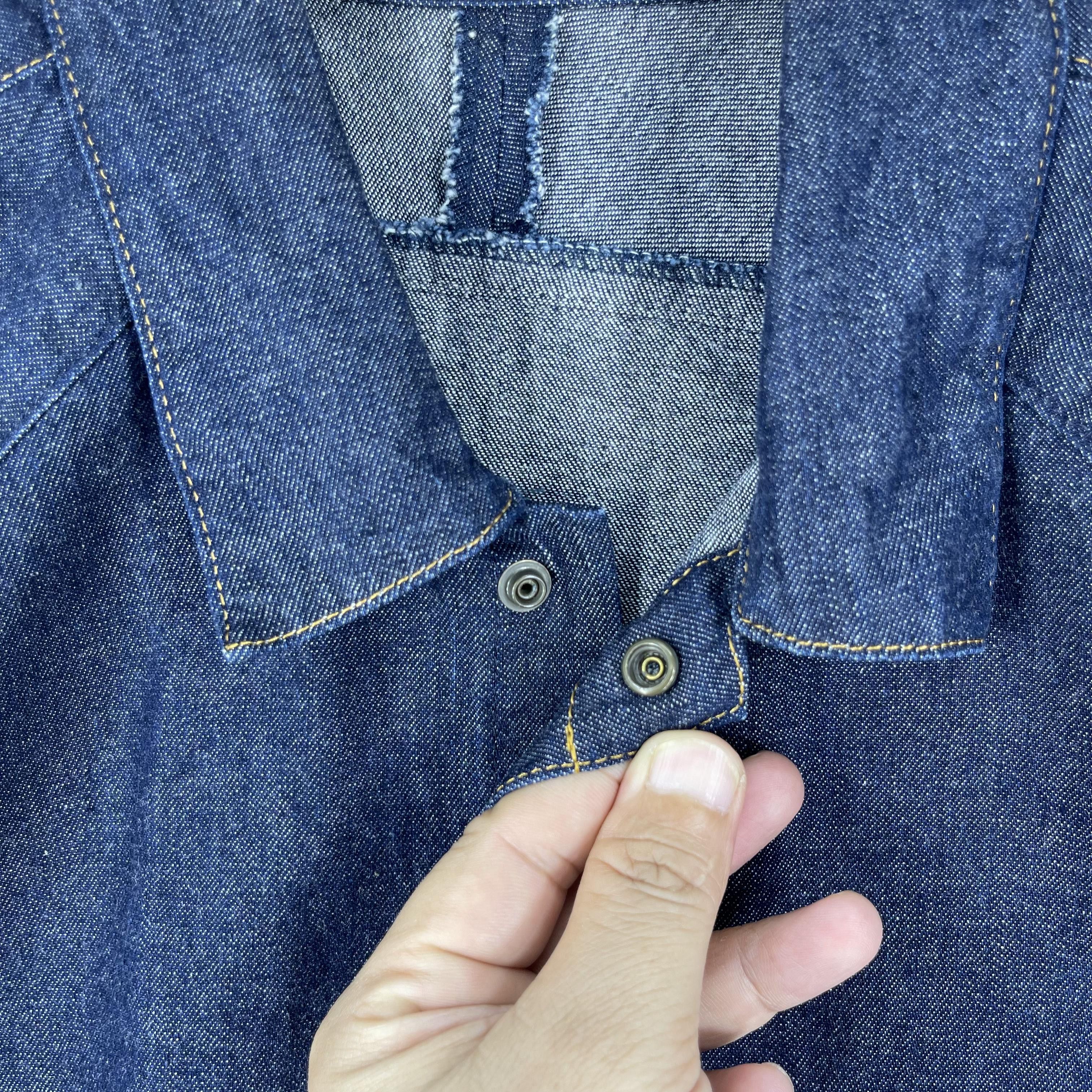 PPFM Vintage PPFM Japanese Denim Button Snap Shirt Size US M / EU 48-50 / 2 - 5 Thumbnail