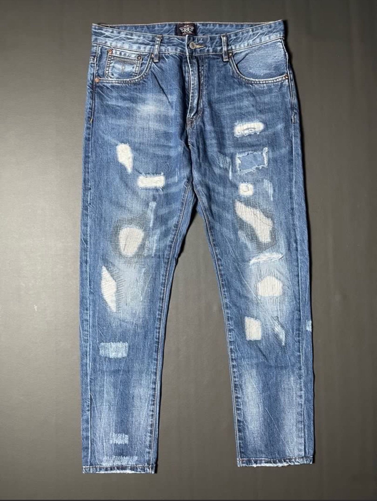 RRL Ralph Lauren RRL Patchwork Jeans Size US 34 / EU 50 - 1 Thumbnail