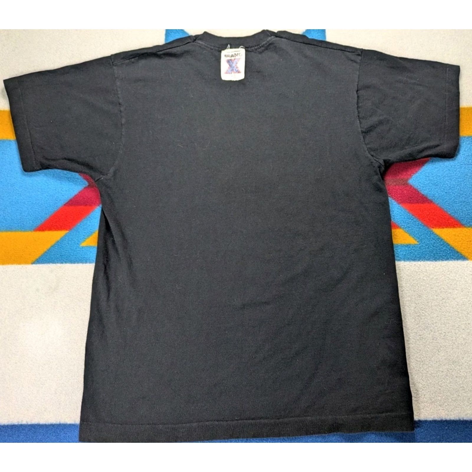 Fruit Of The Loom VINTAGE Nike Just Bite Me Shirt Large Black Made In USA Single Stitch Parody KXRX Otis Size US L / EU 52-54 / 3 - 5 Thumbnail