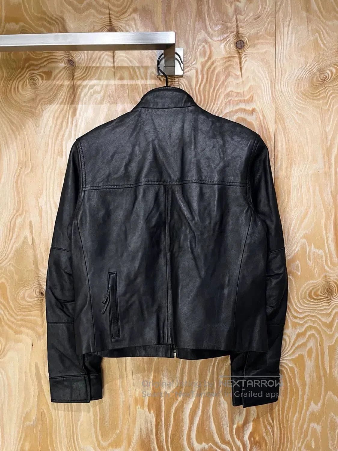 Armani Armani Vintage Black Leather Jacket. Size US M / EU 48-50 / 2 - 3 Thumbnail