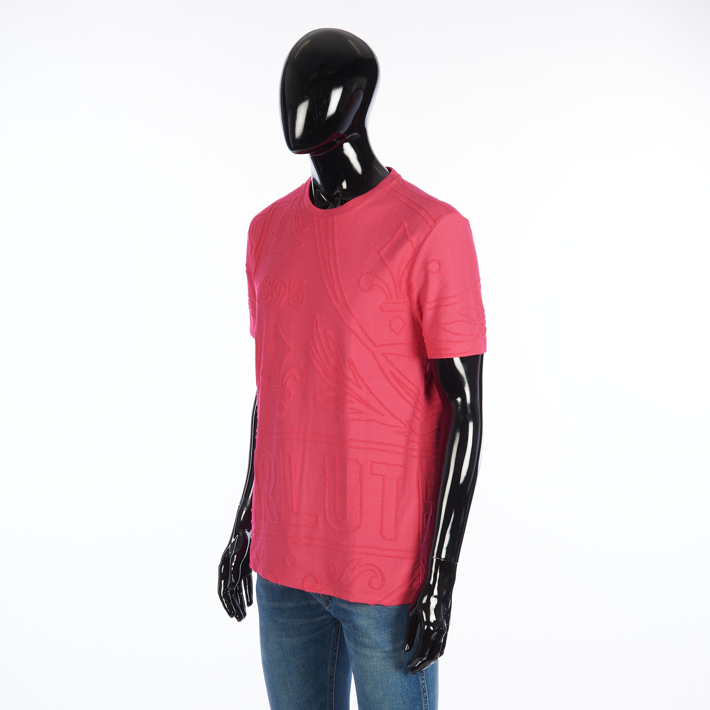 Berluti Iconic Scritto Tshirt In Pink Cotton Terry Size US S / EU 44-46 / 1 - 2 Thumbnail