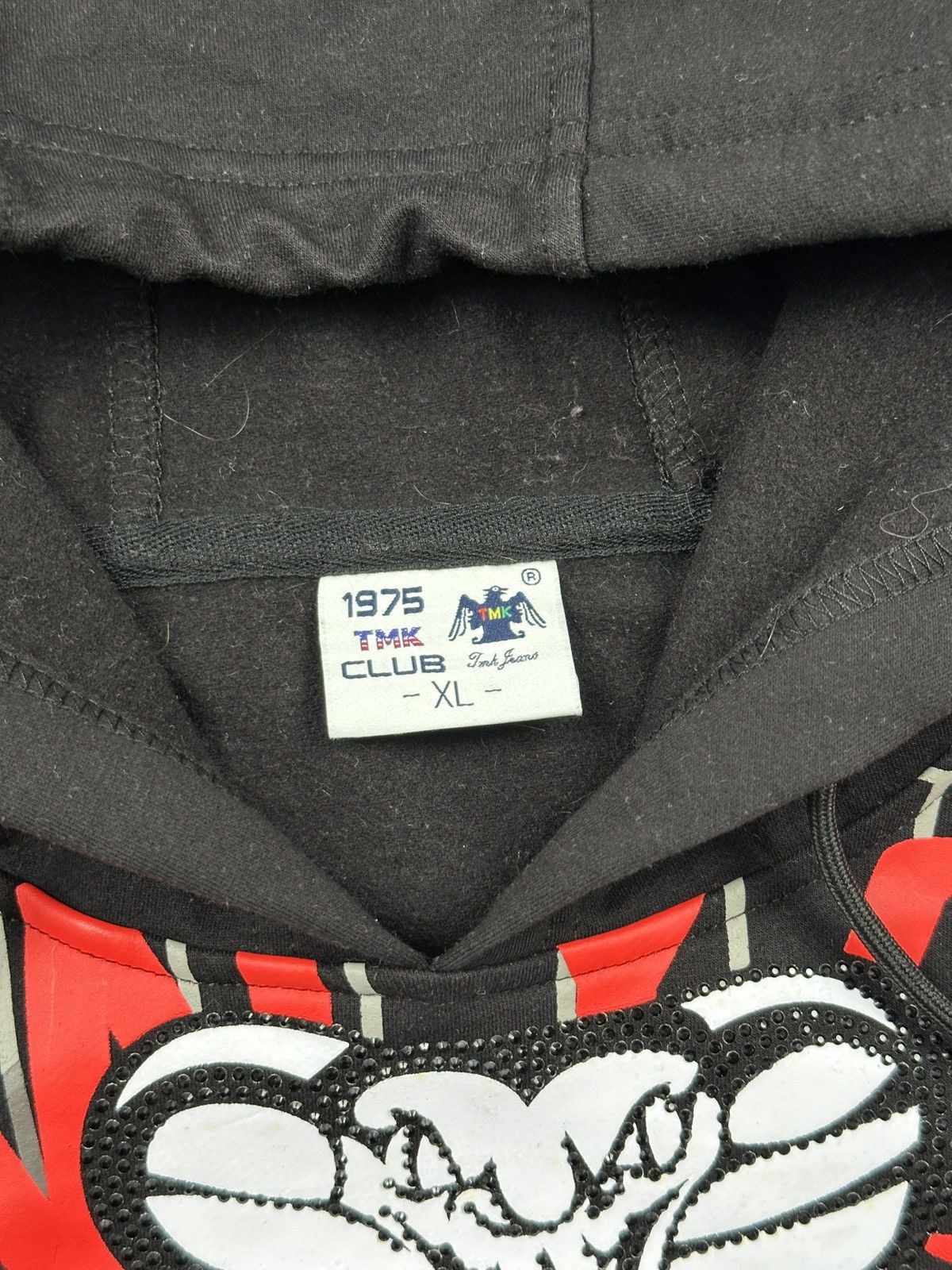 Affliction Vintage Biker Skull Hoodie With Bold Graphic Print New York Size US XL / EU 56 / 4 - 6 Thumbnail