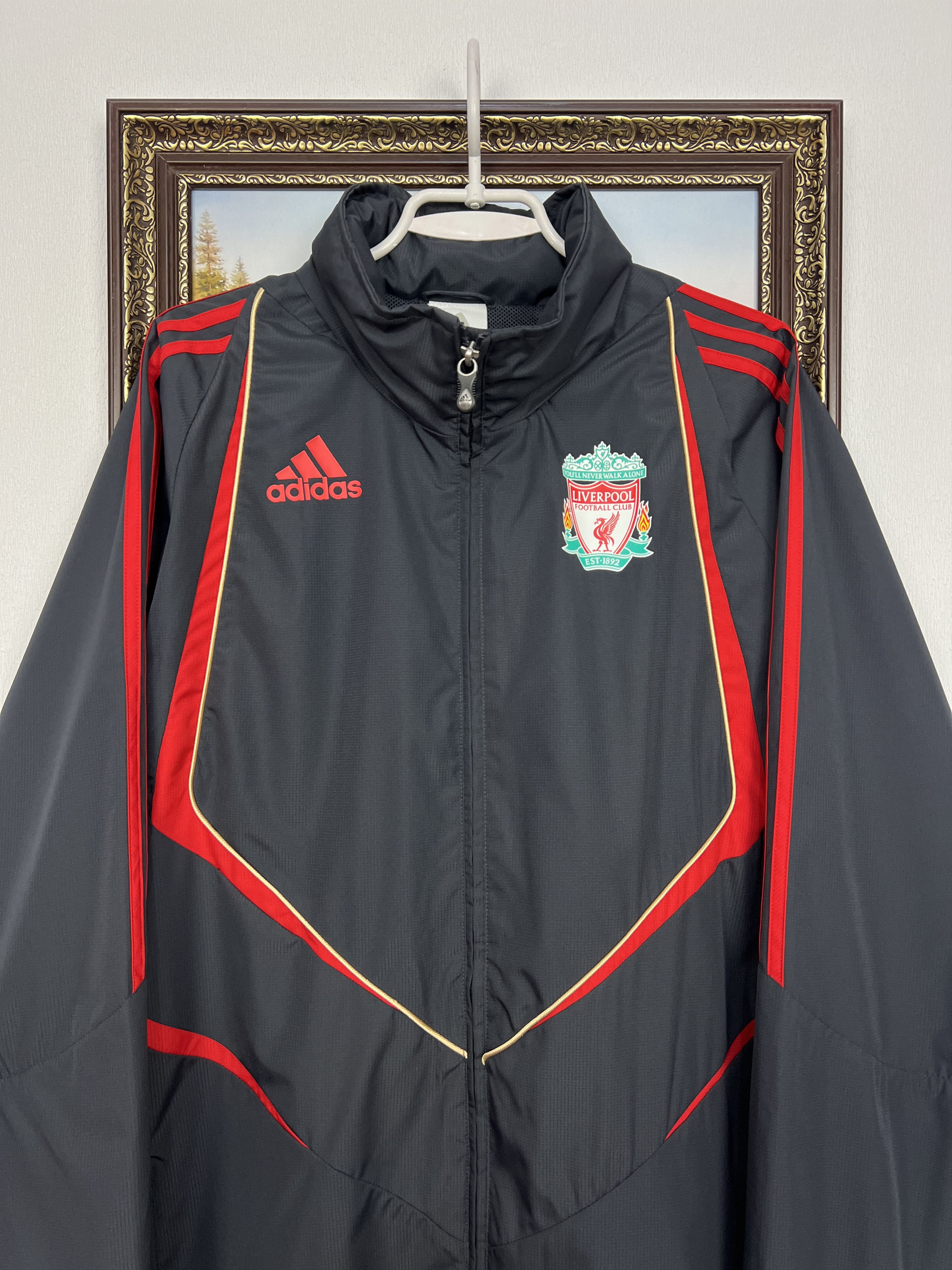 Adidas Vintage Adidas Liverpool Football Jacket Track Top Hooded Size US L / EU 52-54 / 3 - 2 Thumbnail