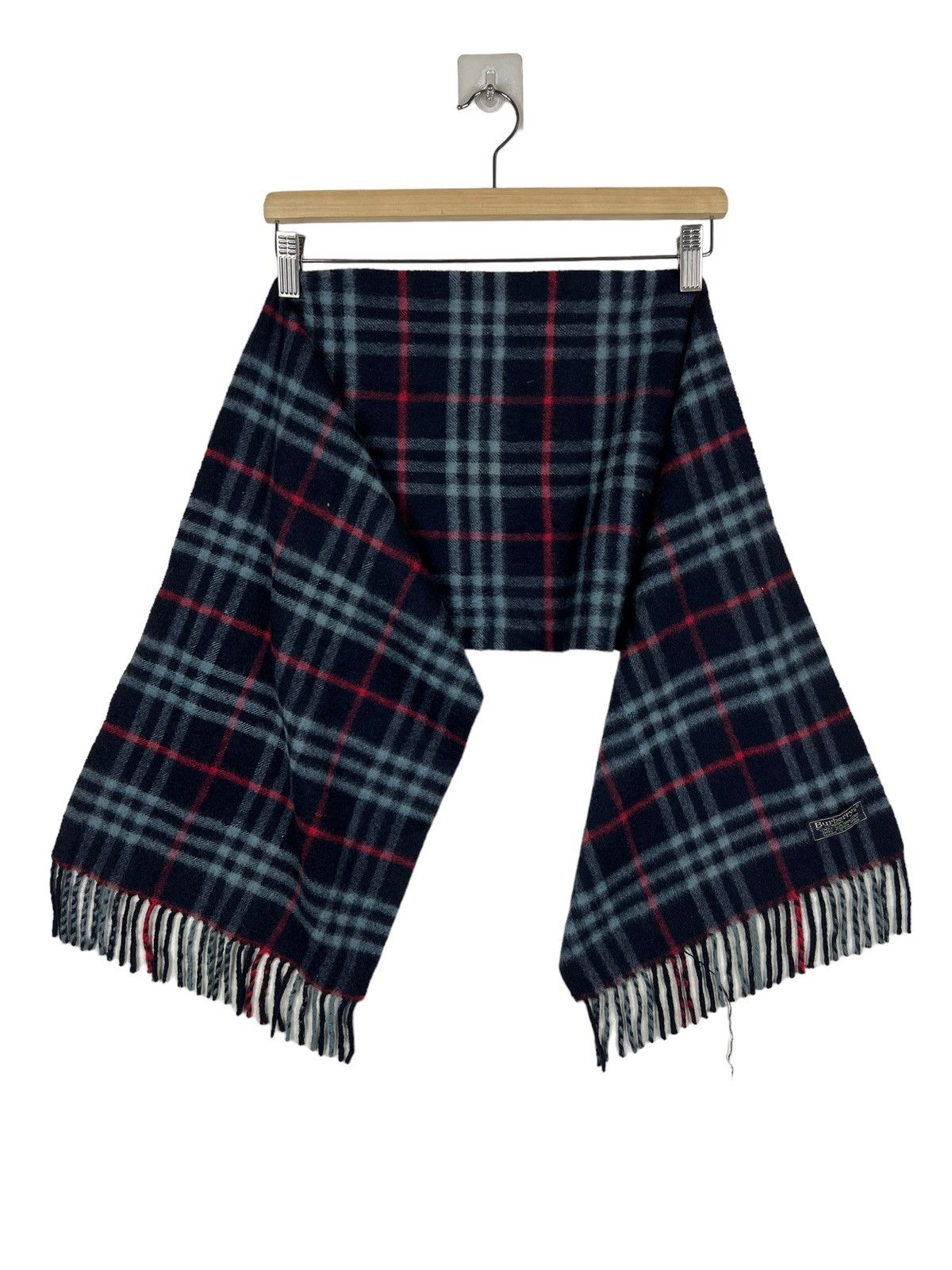 Burberry 🔥 BURBERRY BLUE NOVA CHECK SCARVES CASHMERE MADE IN ENGLAND Size ONE SIZE - 1 Thumbnail