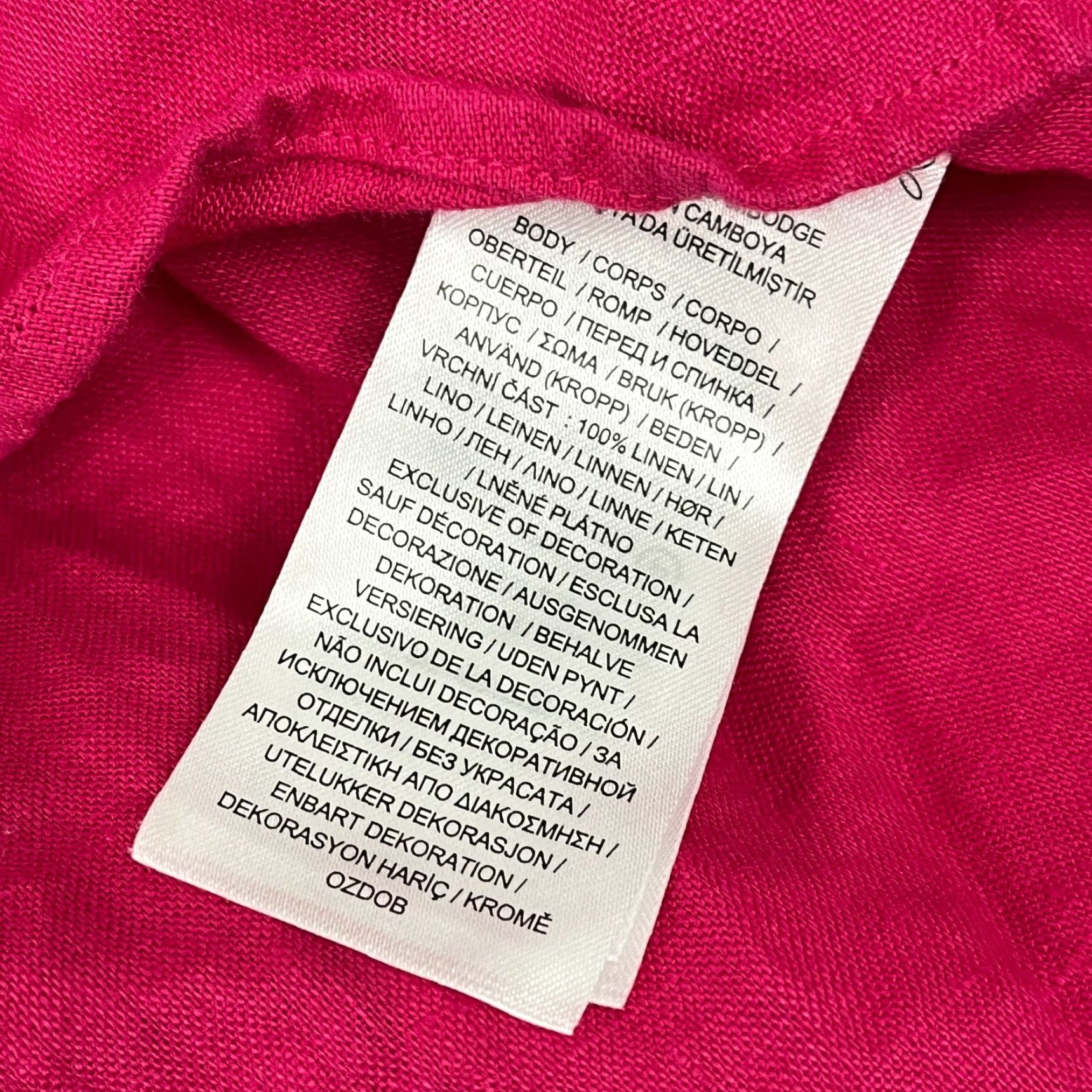 Ralph Lauren Lauren Ralph Lauren Womens Small Pink Linen Embroidered Rolled Cuff Beach Prep Shirt Size S / US 4 / IT 40 - 7 Thumbnail