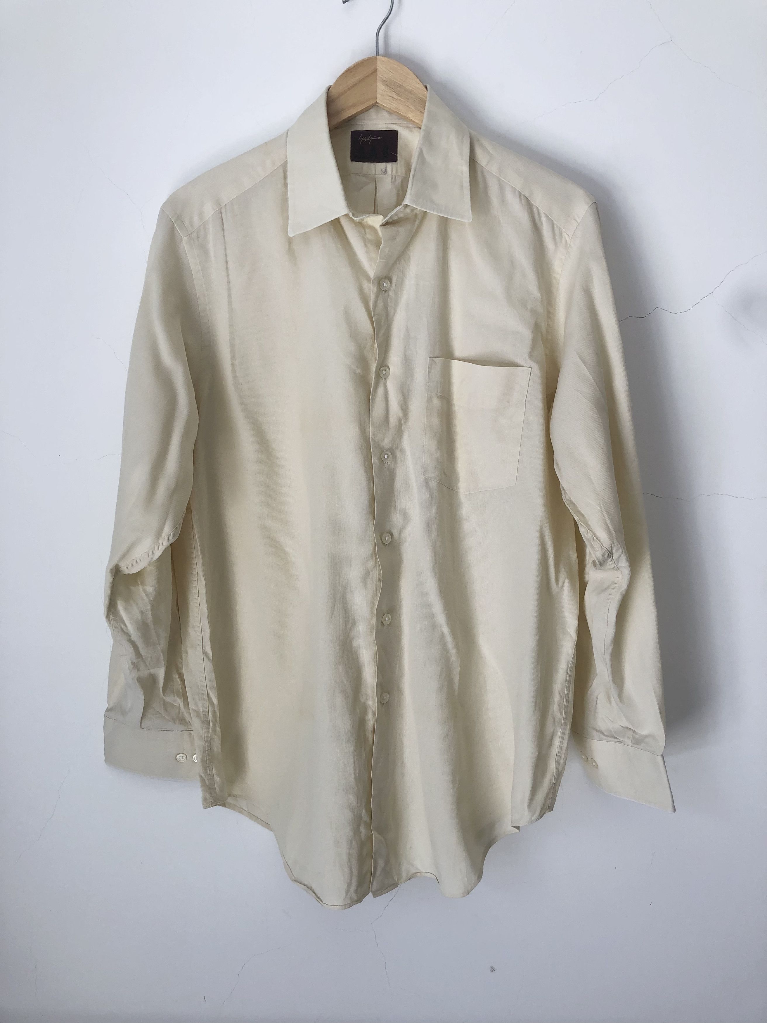 Yohji Yamamoto pale yellow shirt Size US L / EU 52-54 / 3 - 1 Thumbnail