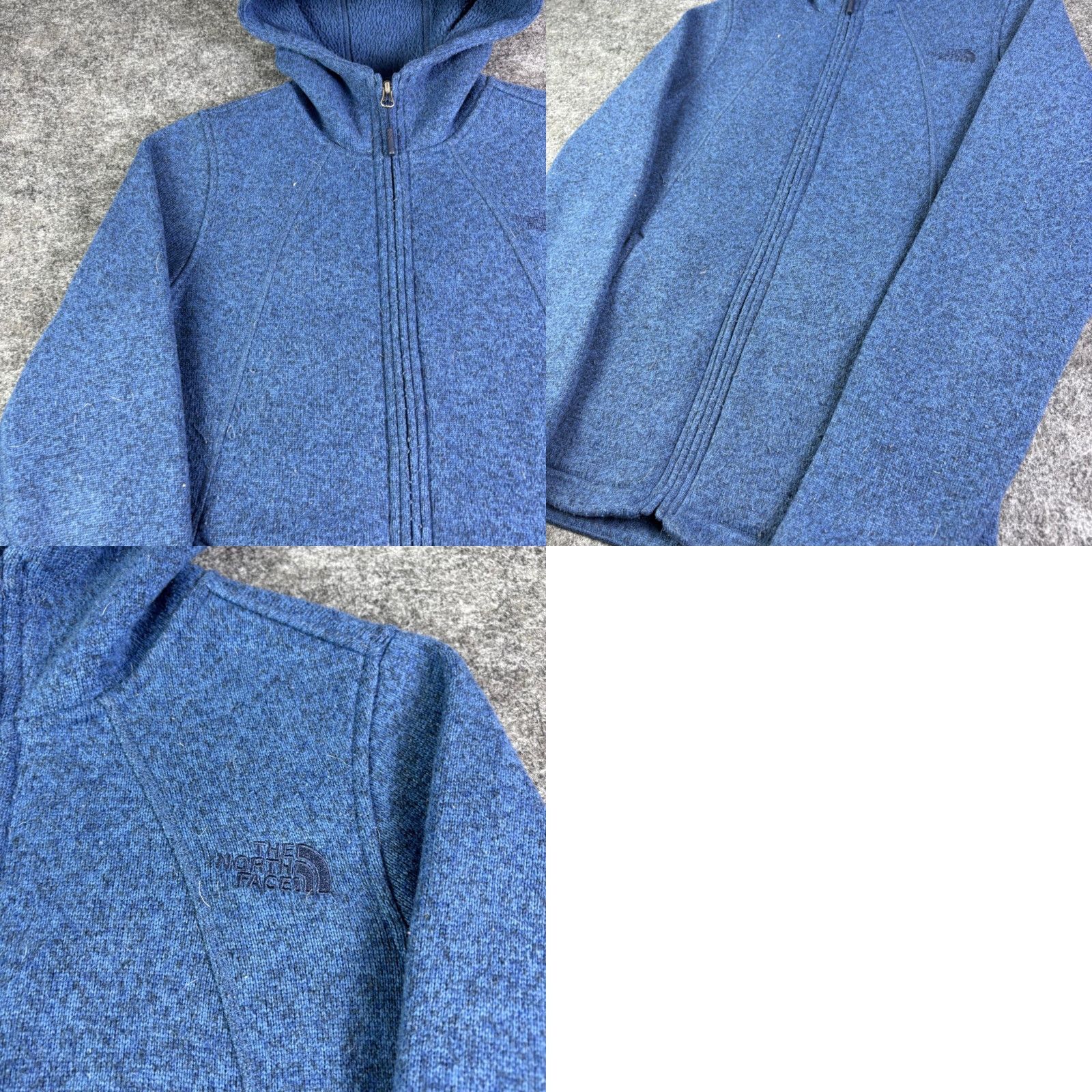 The North Face The North Face Crescent Hooded Fleece Jacket Blue Heather Full Zip S Womens Jacket Blue Crescent 80s Vintage? Size S / US 4 / IT 40 - 8 Thumbnail