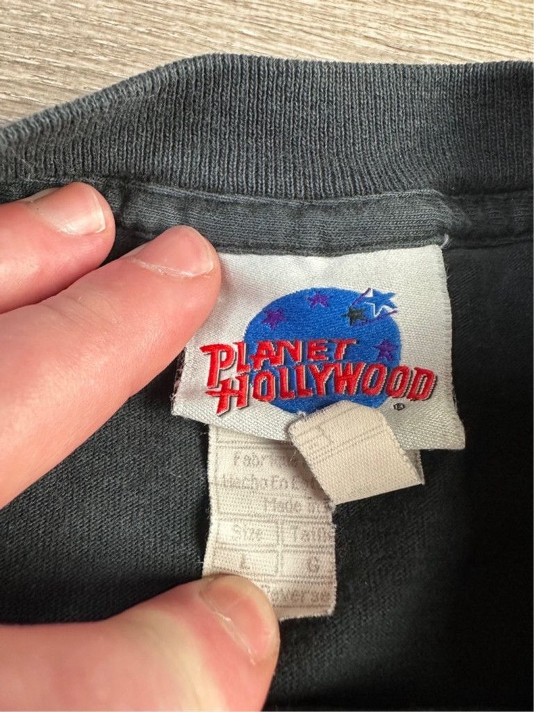Vintage Men's Vintage Planet Hollywood T-Shirt, Size L, Black Size US L / EU 52-54 / 3 - 8 Thumbnail