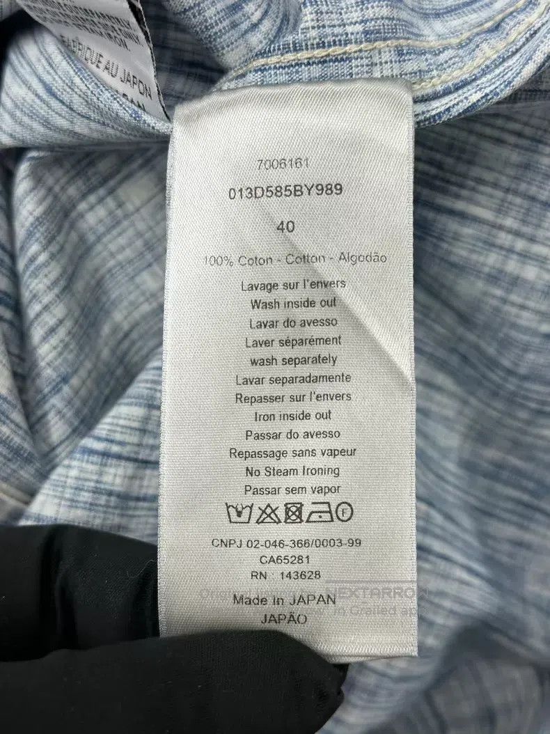 Dior Dior Blue old flower full logo denim shirt Size US XXS / EU 40 - 4 Thumbnail