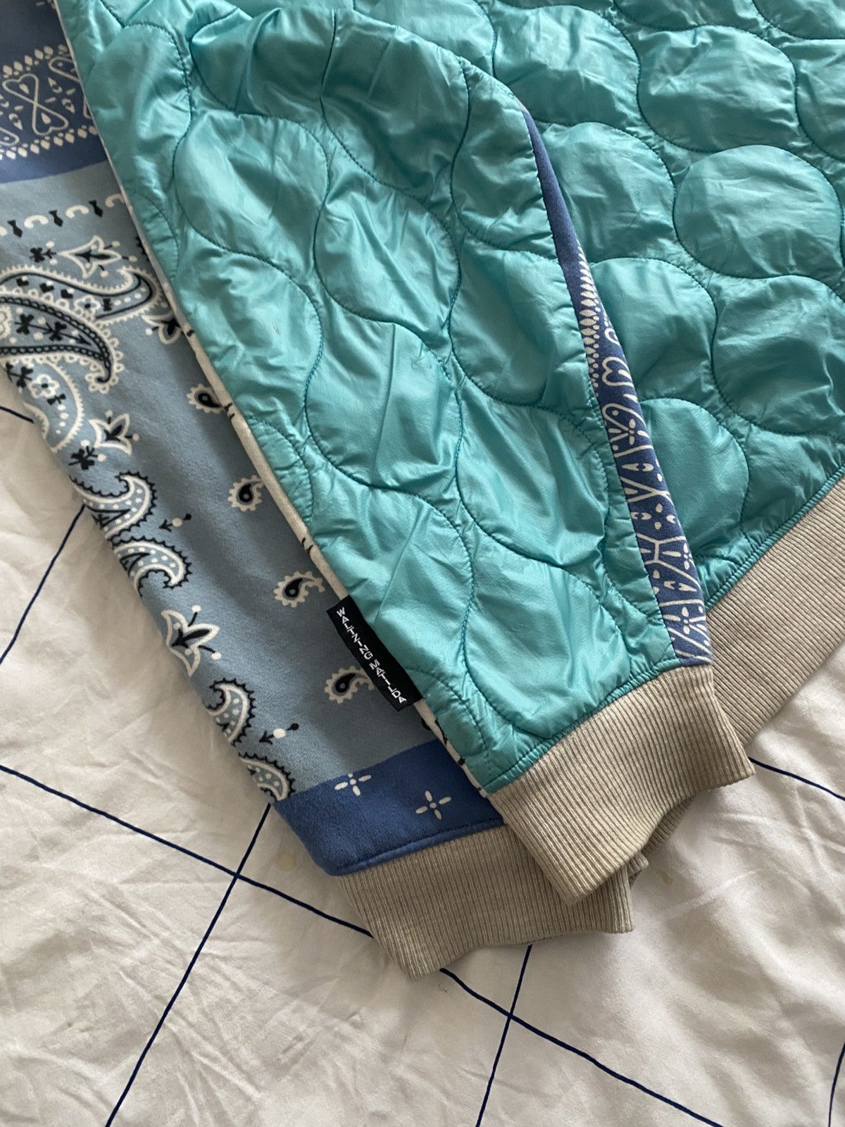 Kapital × Kapital Kountry Knit Bandana Bivouac Big Crewneck Blu Size US L / EU 52-54 / 3 - 7 Thumbnail