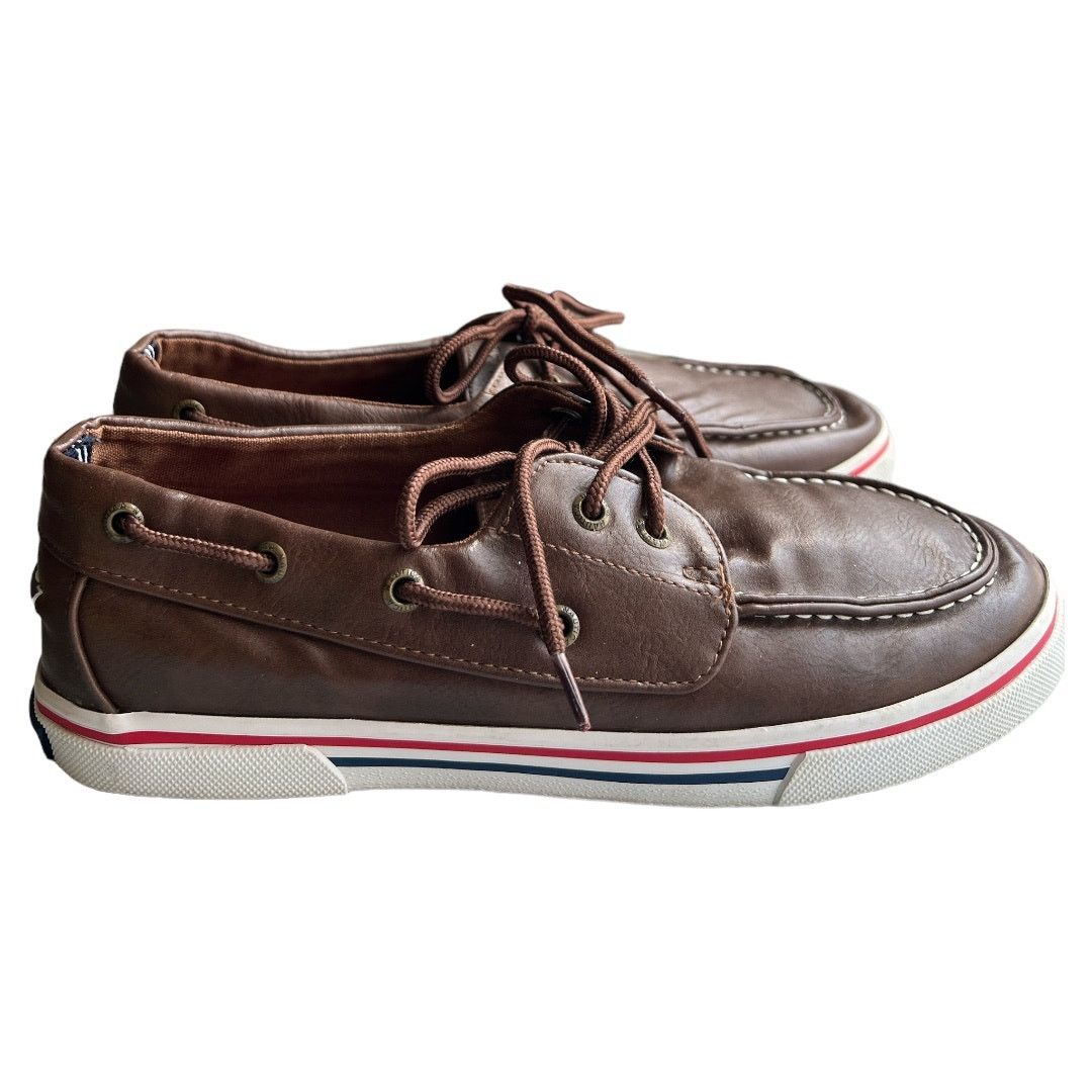 Nautica Nautica Youth Brown Leather Shoes, US5 Size US 5 / EU 37 - 2 Thumbnail