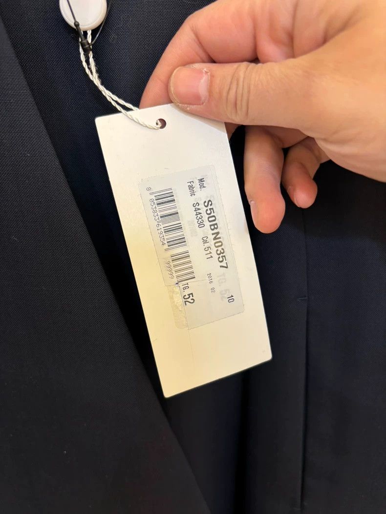 Maison Margiela Maison Margiela Collarless woven wool suit 2502-Nextarrow Size 52R - 3 Thumbnail