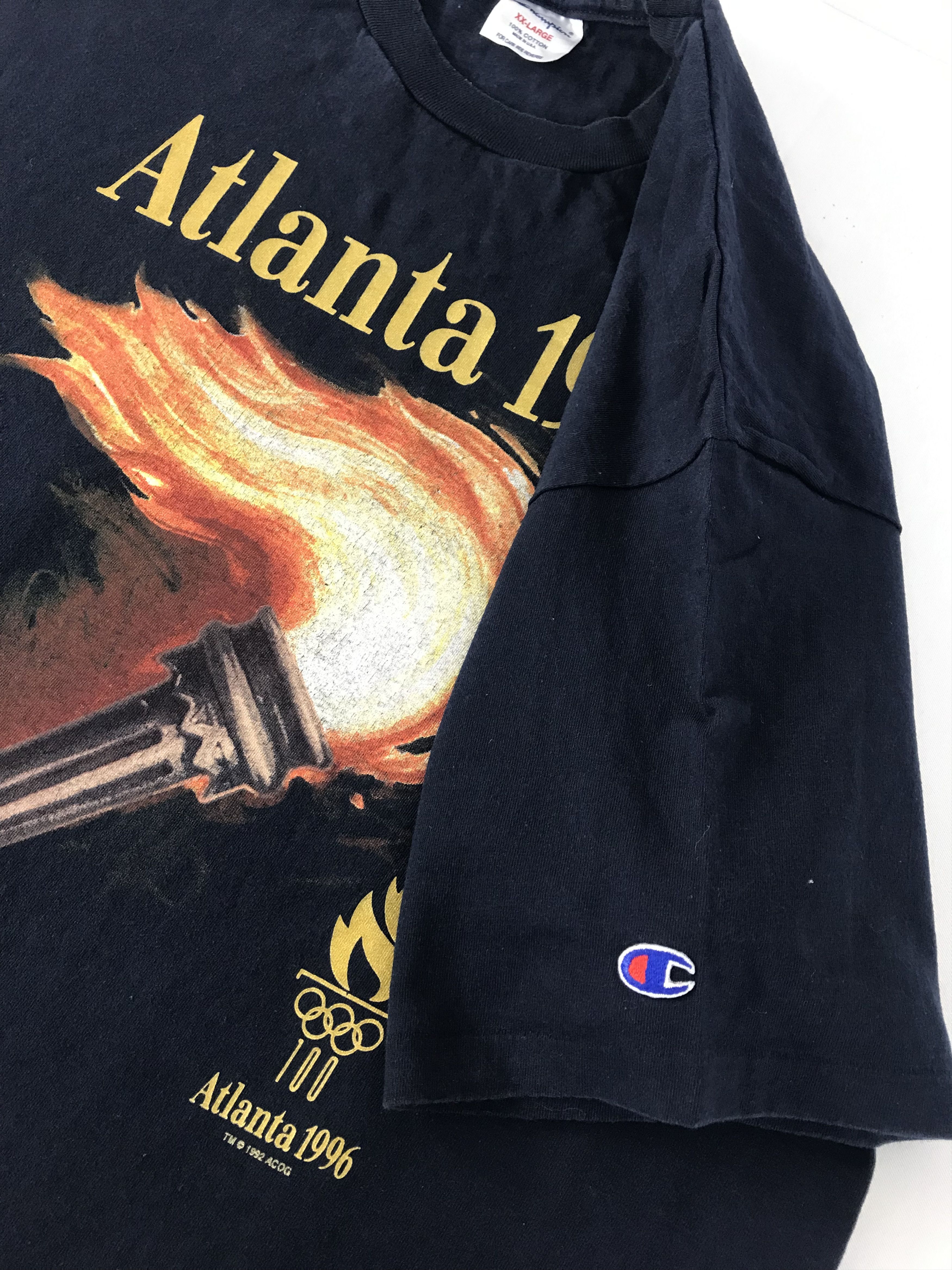 Champion × USA Olympics × Vintage 90s Champion Olympic Atlanta 1996 Printed Tee Size US XL / EU 56 / 4 - 5 Thumbnail