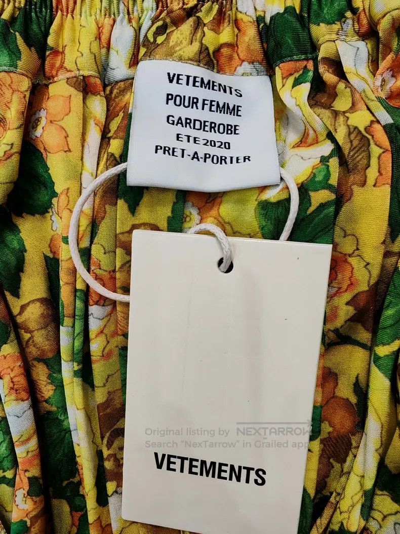 Vetements Vetements size S Yellow Floral Skirt Size 23" - 9 Thumbnail