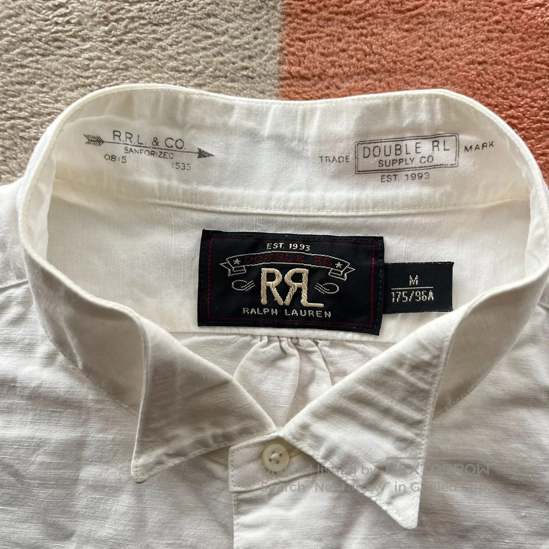 RRL Ralph Lauren RRL Ralph Lauren French Court Dress Shirt. Size US M / EU 48-50 / 2 - 4 Thumbnail