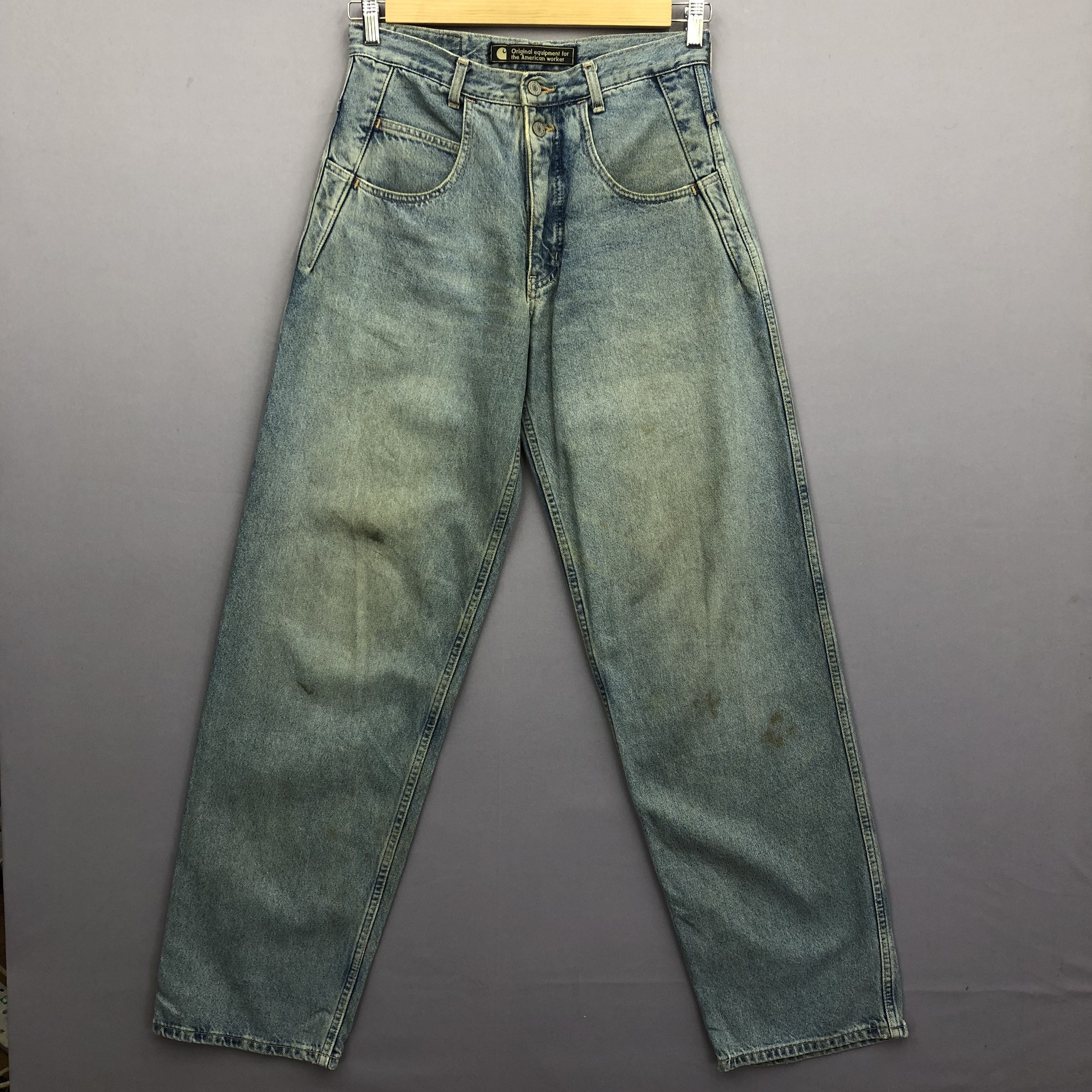 Carhartt Crazy Vintage Y2K/2000s Carhartt Baggy Faded Jeans Denim Size US 30 / EU 46 - 2 Thumbnail