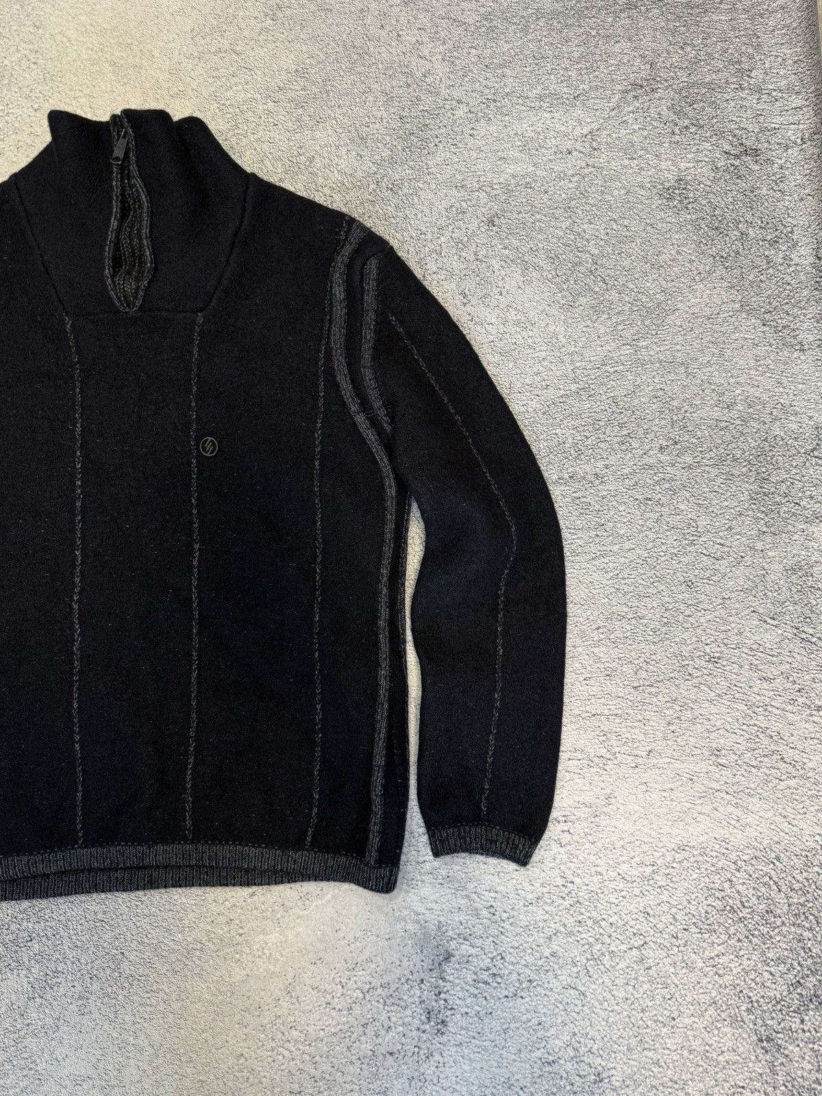 Massimo Osti Massimo Osti Wool Sweater MRS Italy Logo Knit Zip Collar Men Size US S / EU 44-46 / 1 - 12 Thumbnail