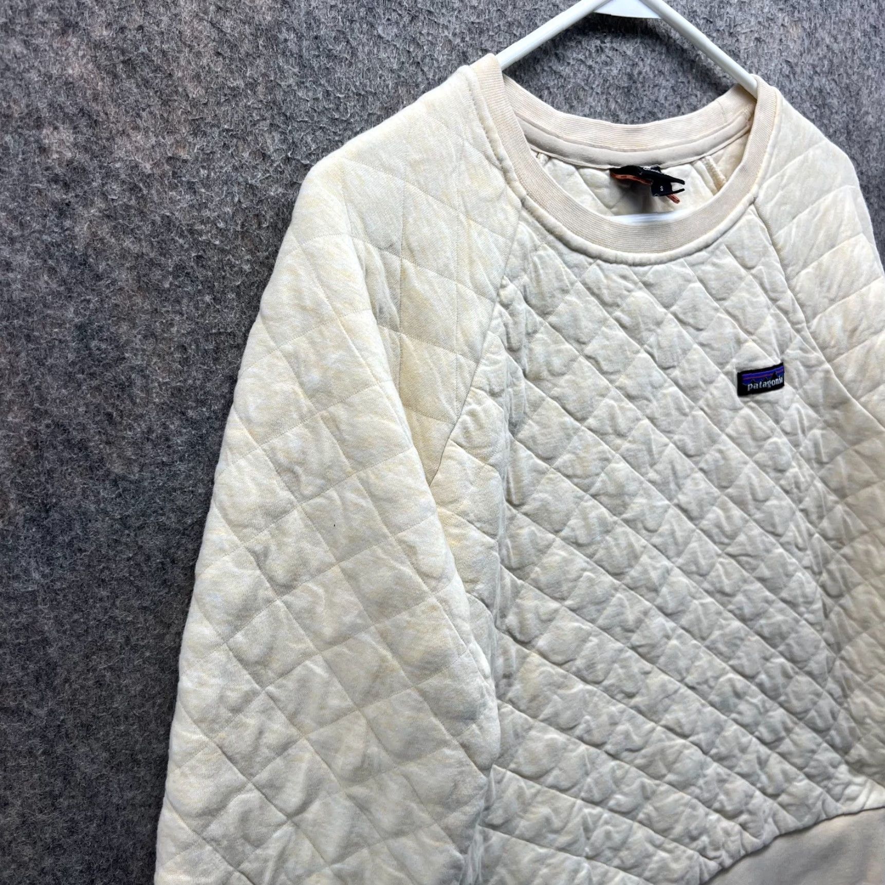 Patagonia VINTAGE Patagonia Sweater Womens Small Crewneck Pullover Beige Quilted 25310 Size S / US 4 / IT 40 - 5 Thumbnail