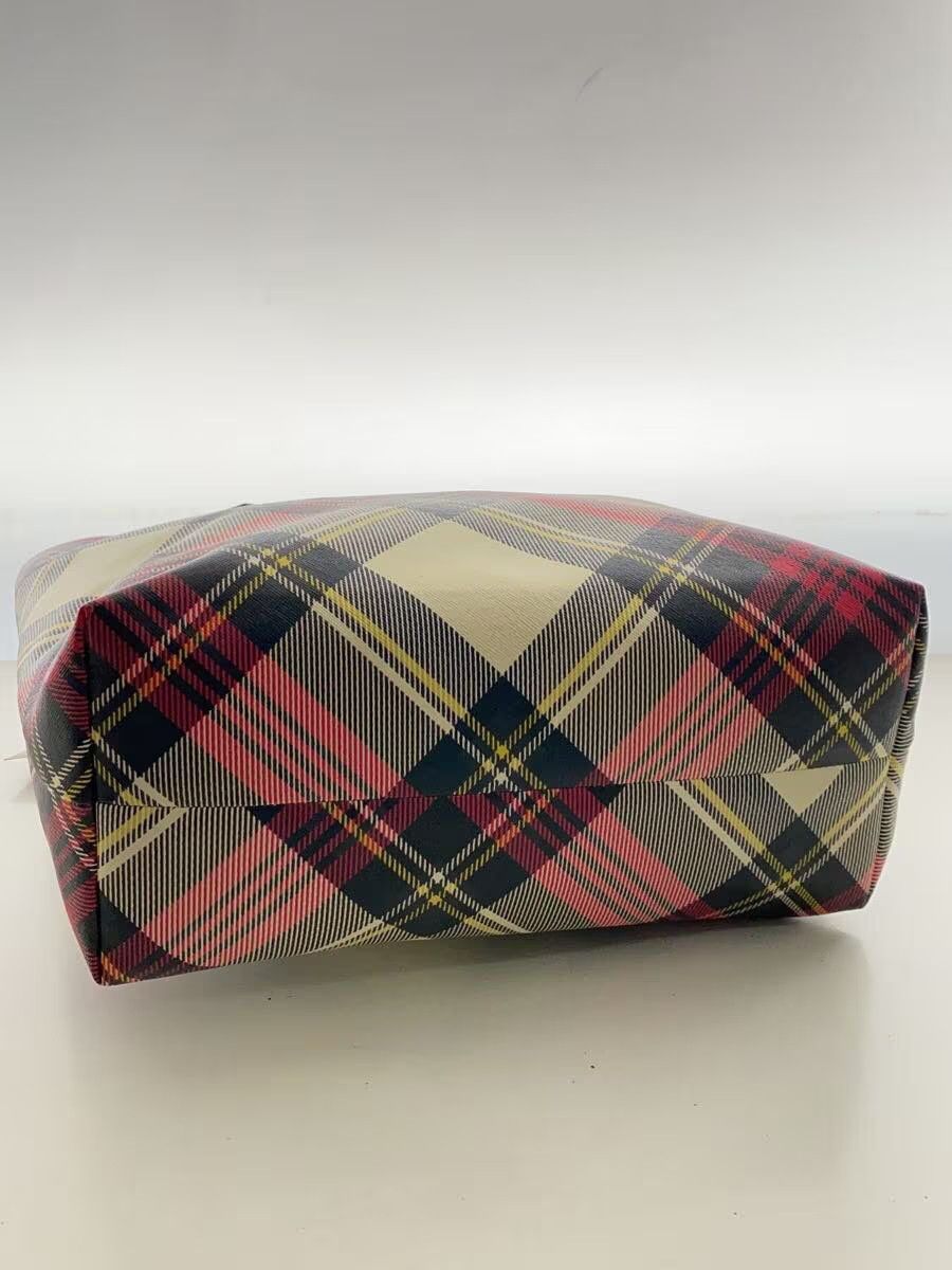Vivienne Westwood Plaid Orb Vegan Leather Tote Bag Size ONE SIZE - 3 Thumbnail