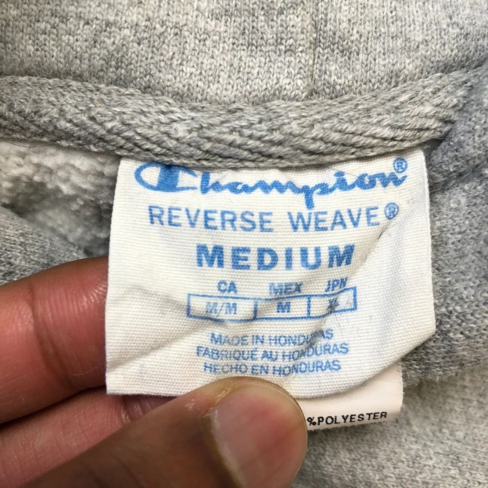 Champion × Vintage Champion Reverse Weave Hoodie Medium Script Spell Out Hooded Size US M / EU 48-50 / 2 - 5 Thumbnail