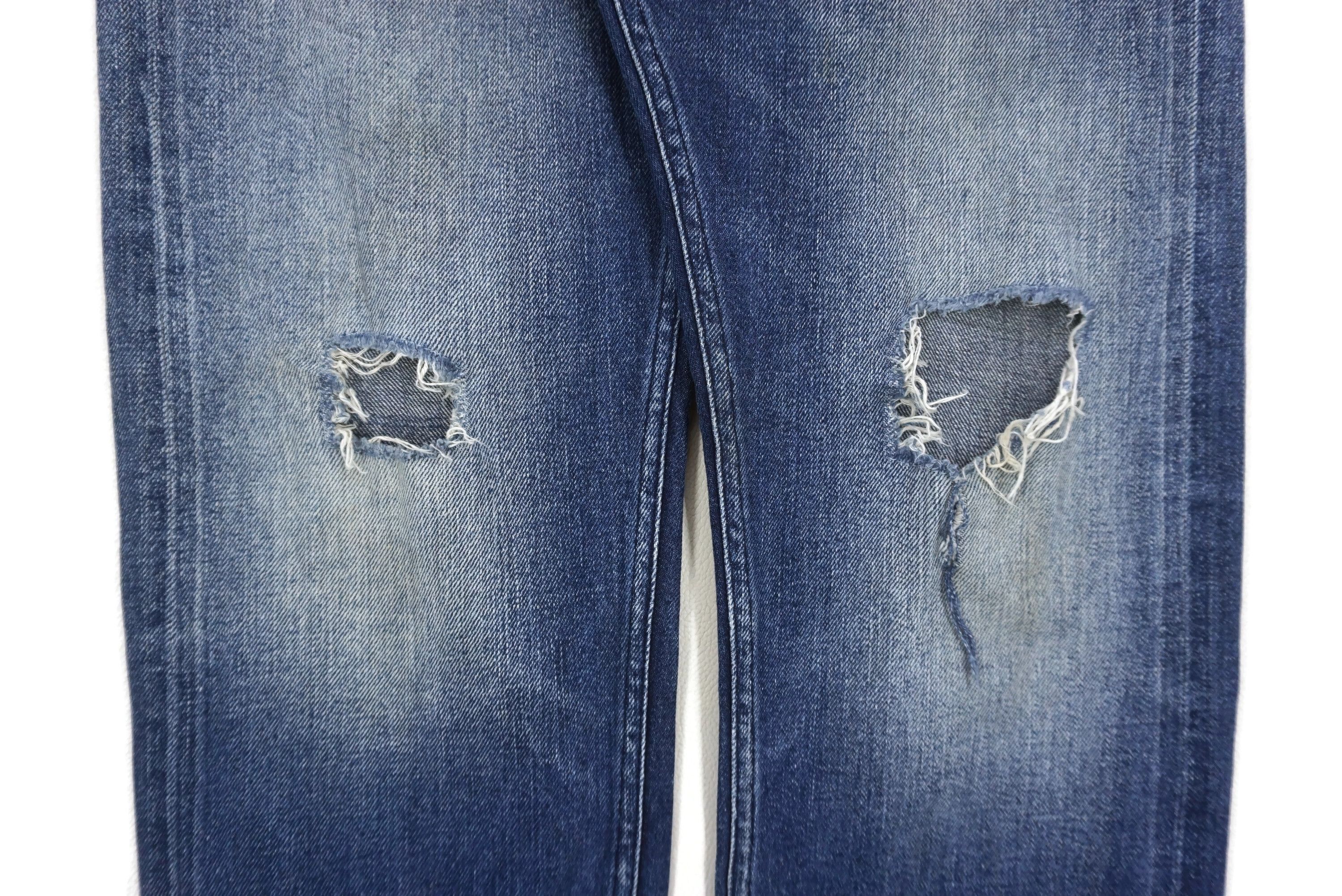 7 For All Mankind Selvedge Jeans Size 32 fit W34xL33.5 Larry Distressed Denim Size US 32 / EU 48 - 9 Thumbnail