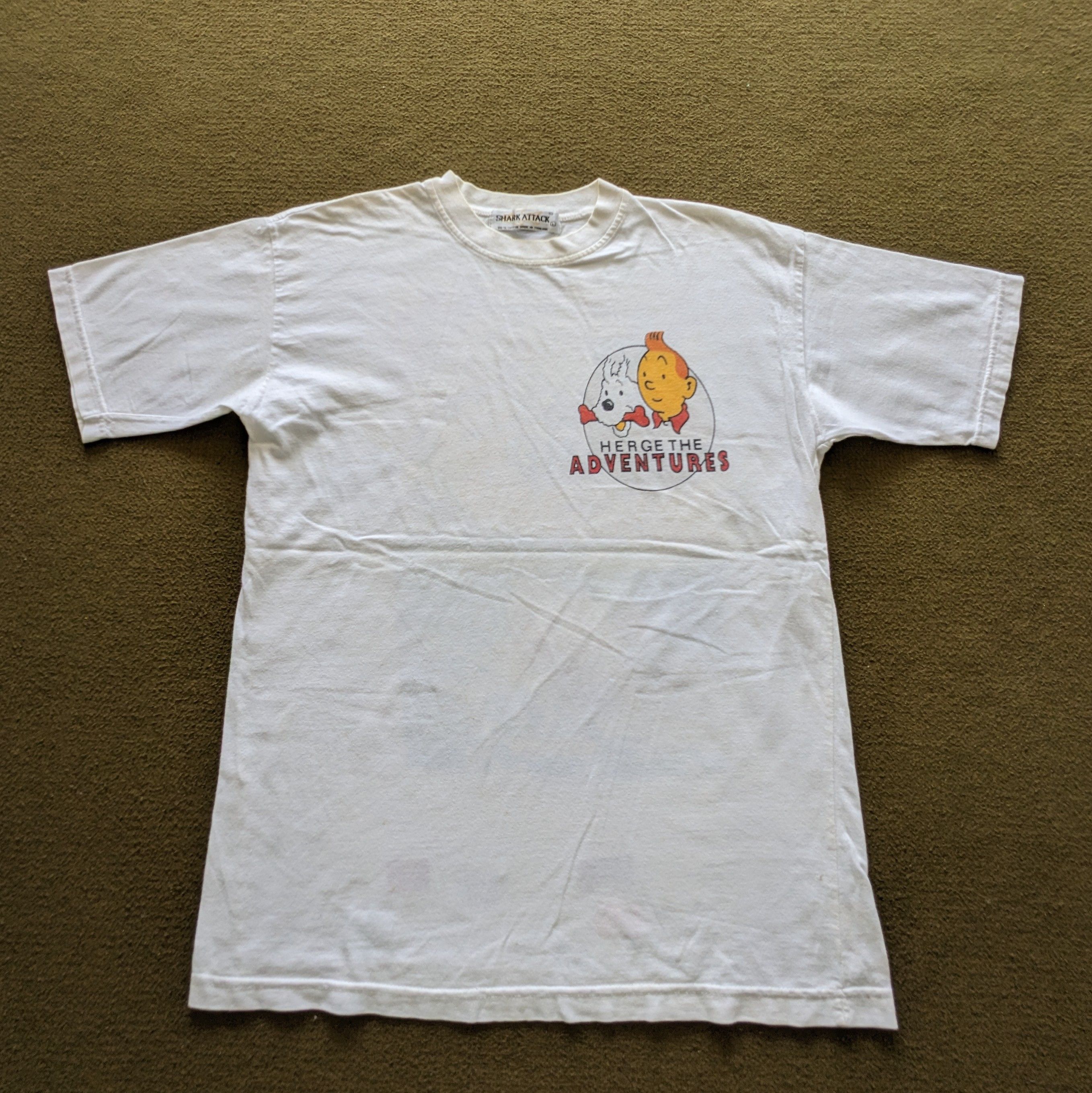 Vintage Vintage THE ADVENTURE OF The Black Island Cartoon T-shirt Size US M / EU 48-50 / 2 - 3 Thumbnail