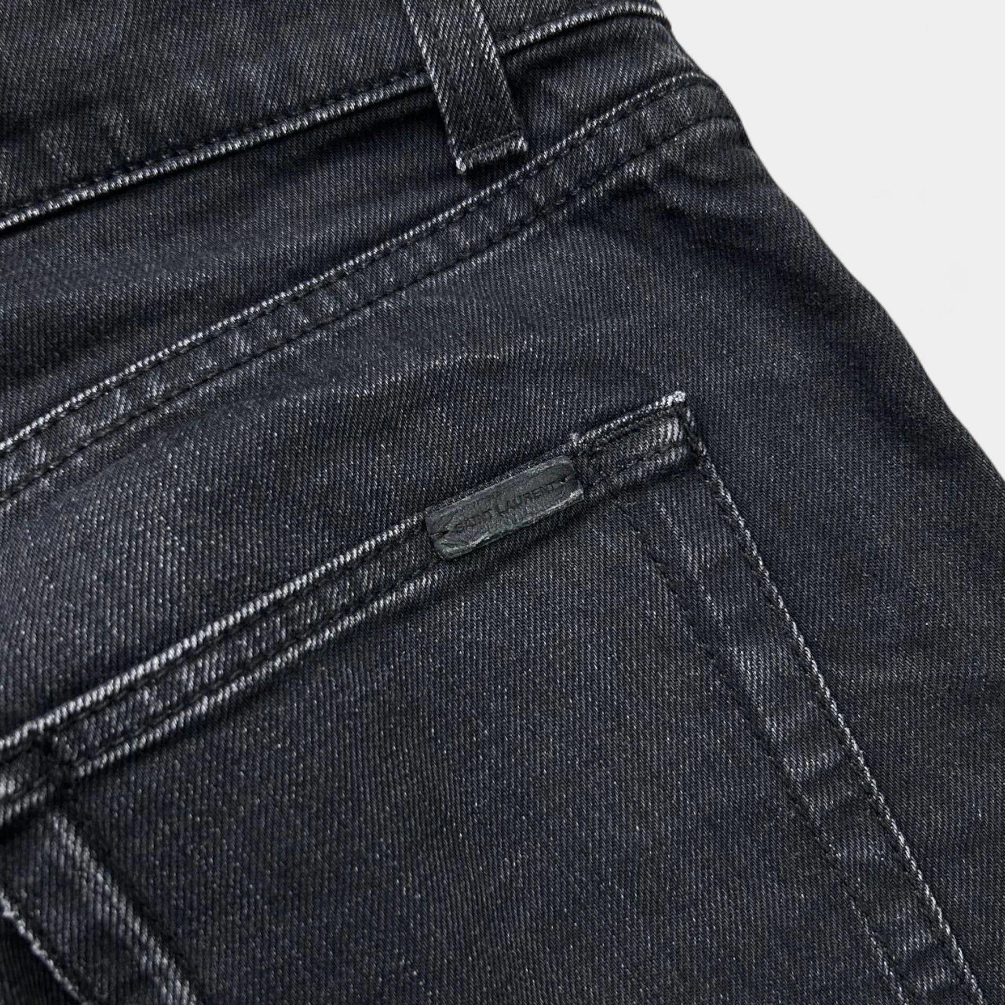 Saint Laurent Paris Saint Laurent D24 2016 Hedi Slimane Skinny Black Jeans Size US 31 - 7 Thumbnail