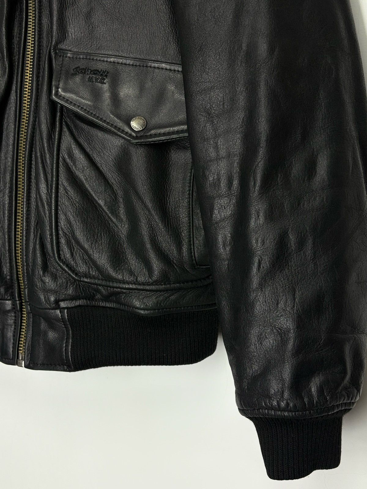 Schott Schott USA Army Type Garment Aviator Leather Jacket Size US S / EU 44-46 / 1 - 5 Thumbnail