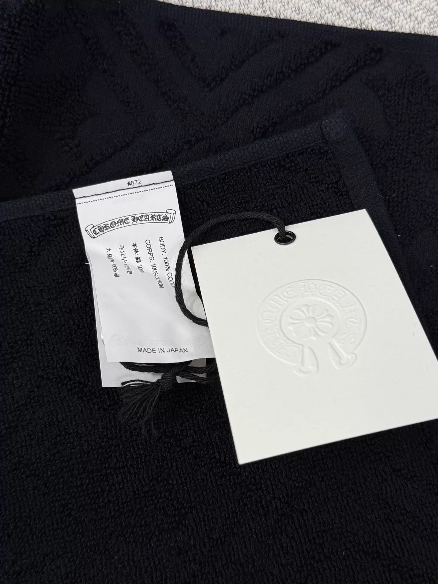 Chrome Hearts Chrome Hearts Black Cross Towel New with Tags Size ONE SIZE - 4 Thumbnail