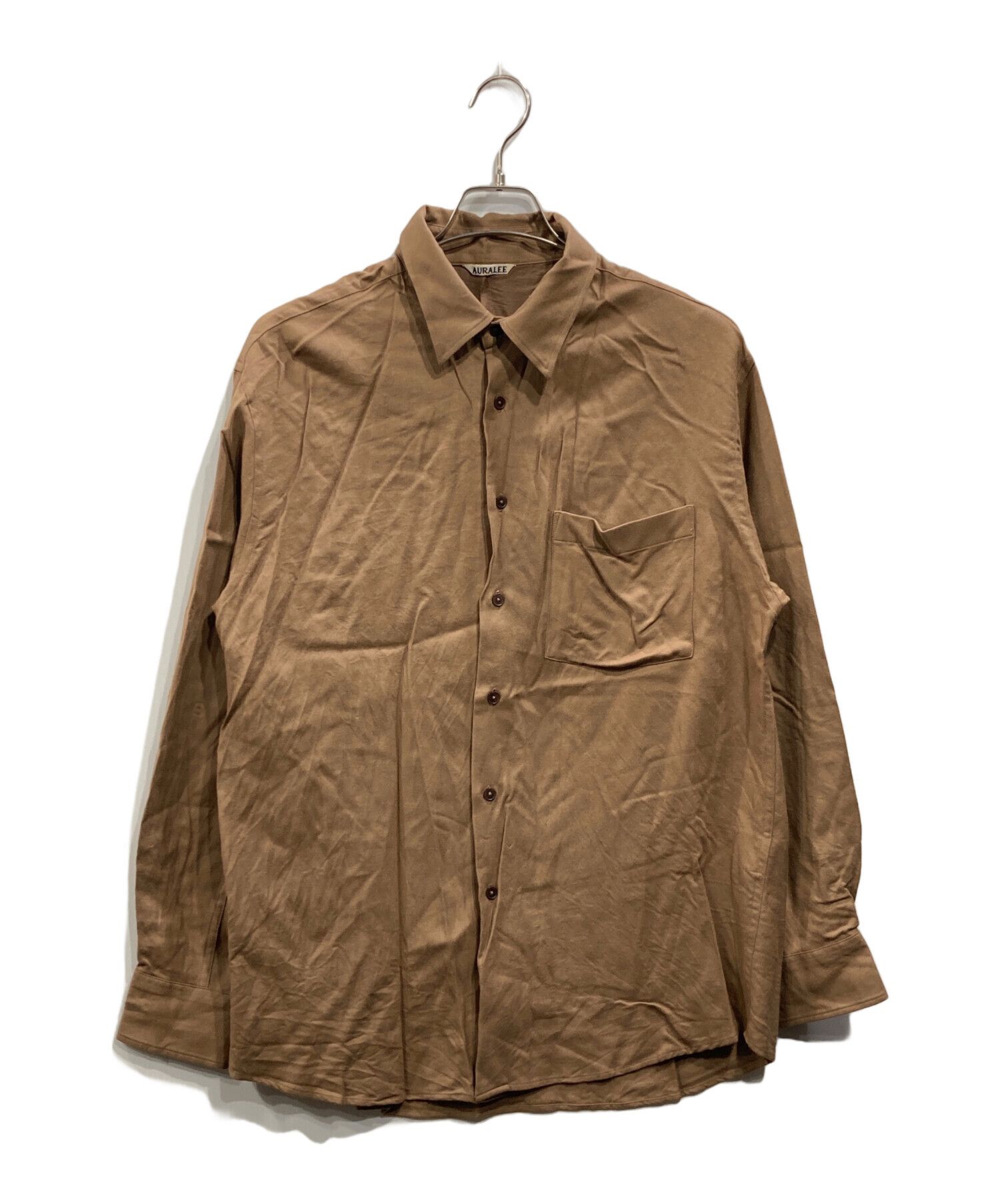 Auralee AURALEE Super Light Wool Shirt Brown M Size US M / EU 48-50 / 2 - 1 Thumbnail