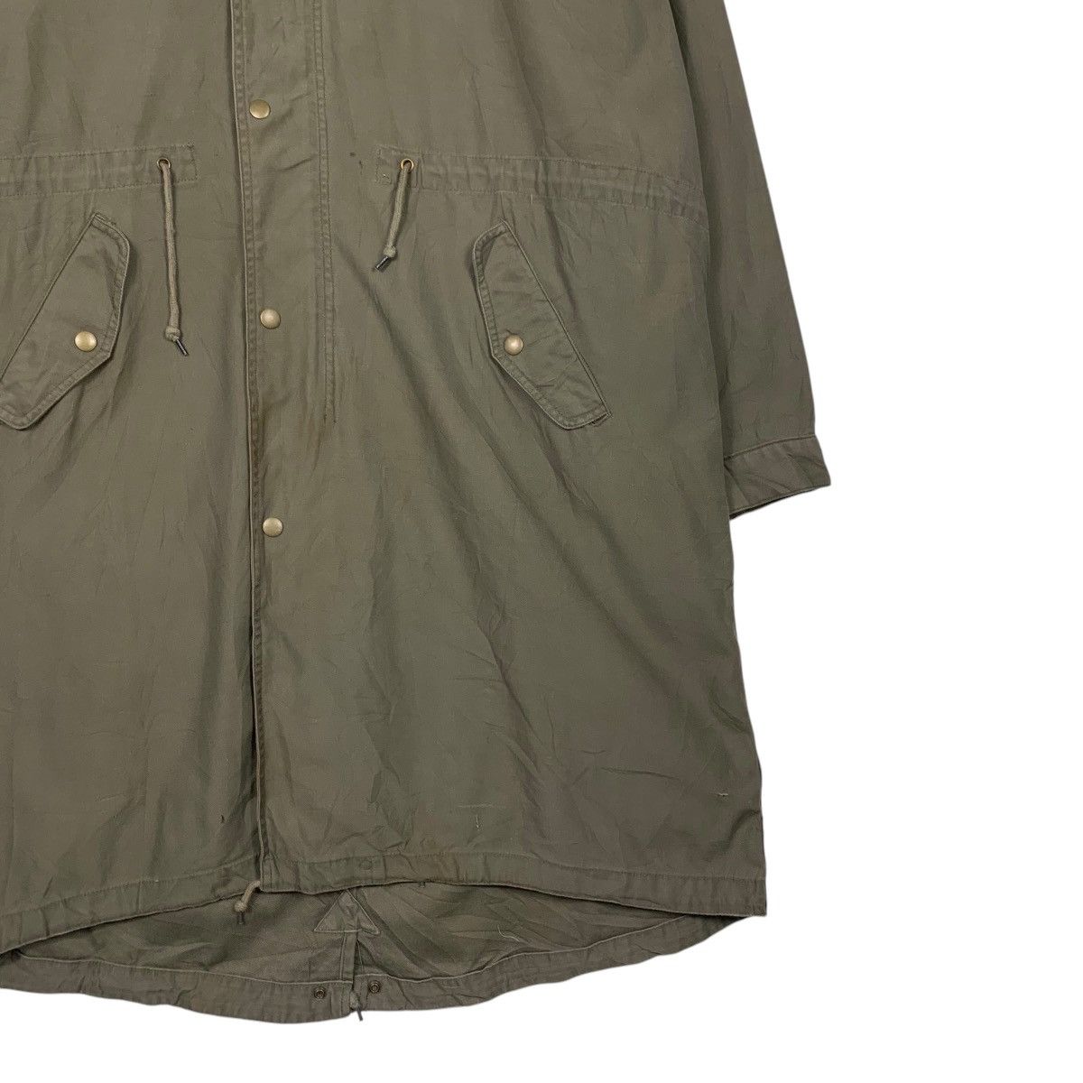 Japanese Brand DOG HOUSE Olive Green Parka Jacket #2368-C106 Size US L / EU 52-54 / 3 - 5 Thumbnail
