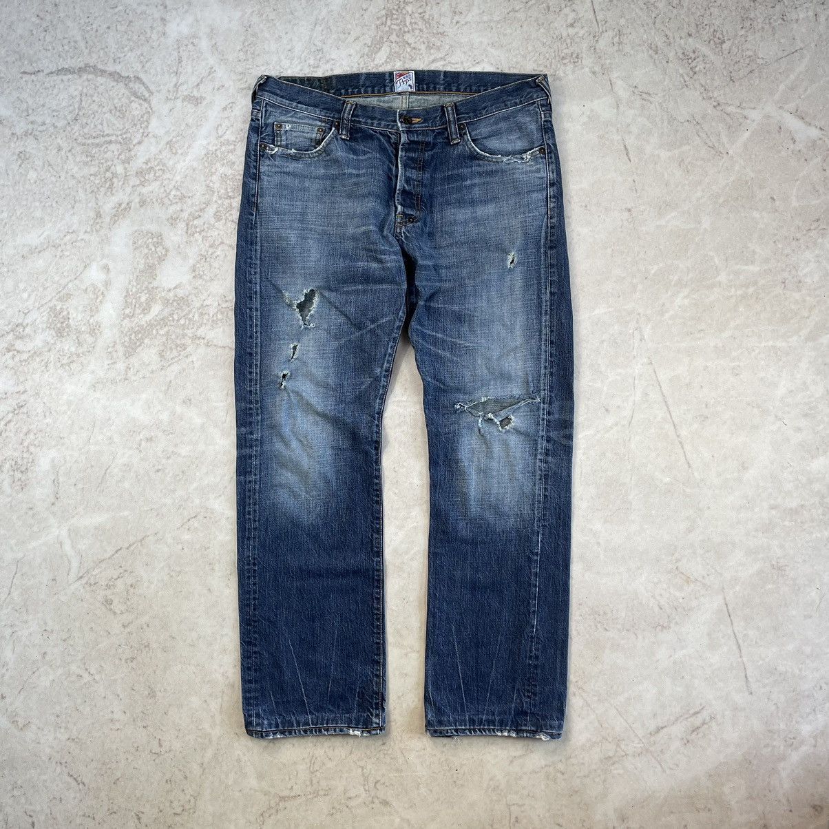 Japanese Brand × Prps PRPS Japan Opium Carti Distressed Baggy Denim Jeans Size US 34 / EU 50 - 1 Thumbnail
