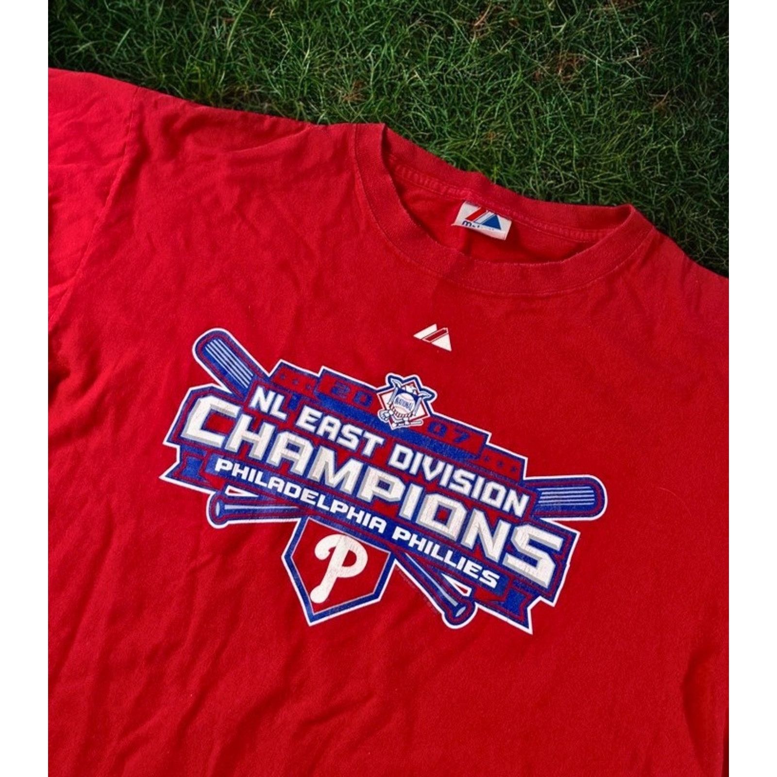 Majestic Philadelphia Phillies 2007 NL East MLB Majestic T-Shirt XL Size US XL / EU 56 / 4 - 4 Thumbnail
