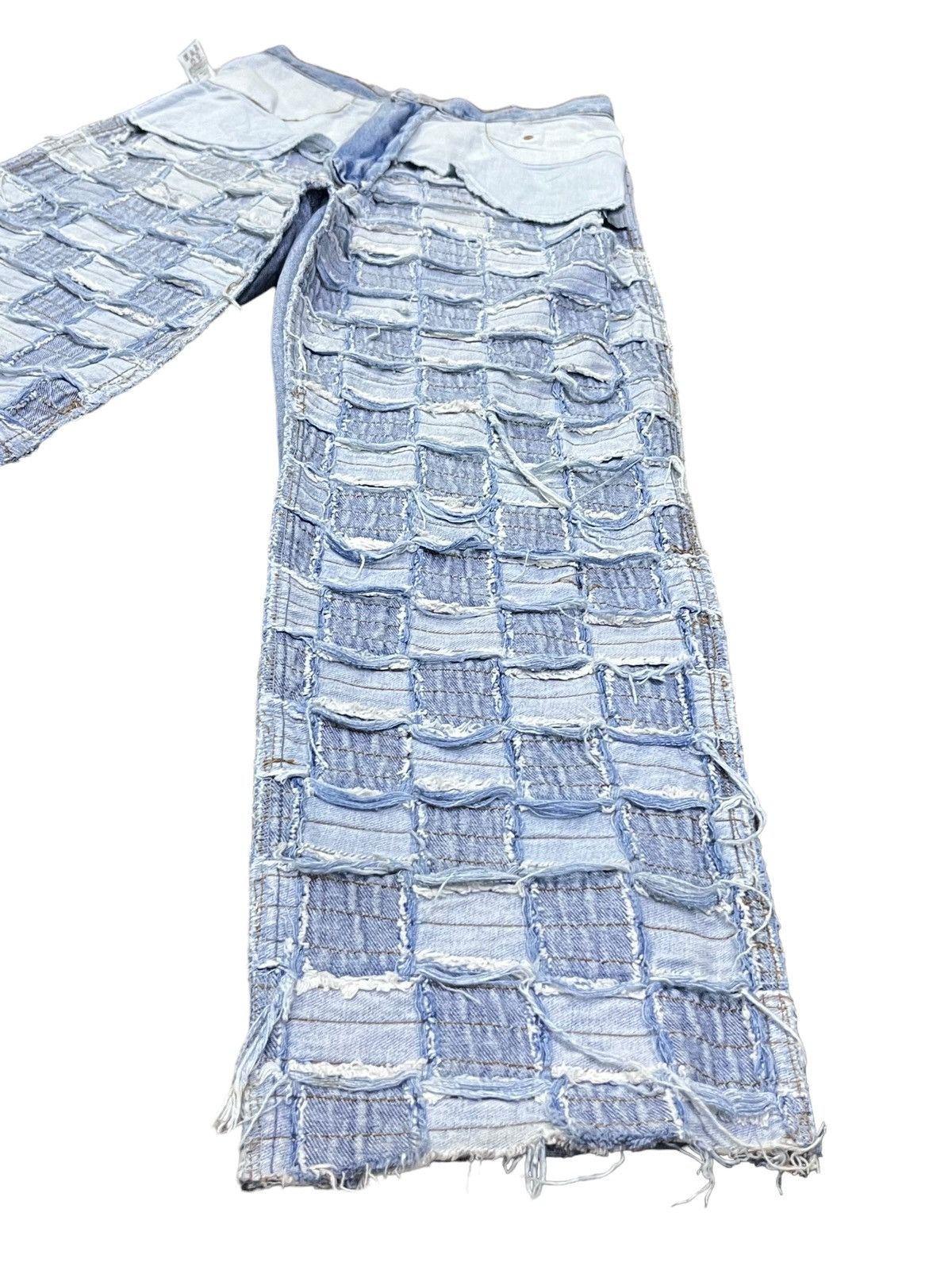 Grailed 🔥FYE! Size 25” High Waisted Checkered Patchwork Denim Size 25" / US 0 / IT 36 - 9 Thumbnail