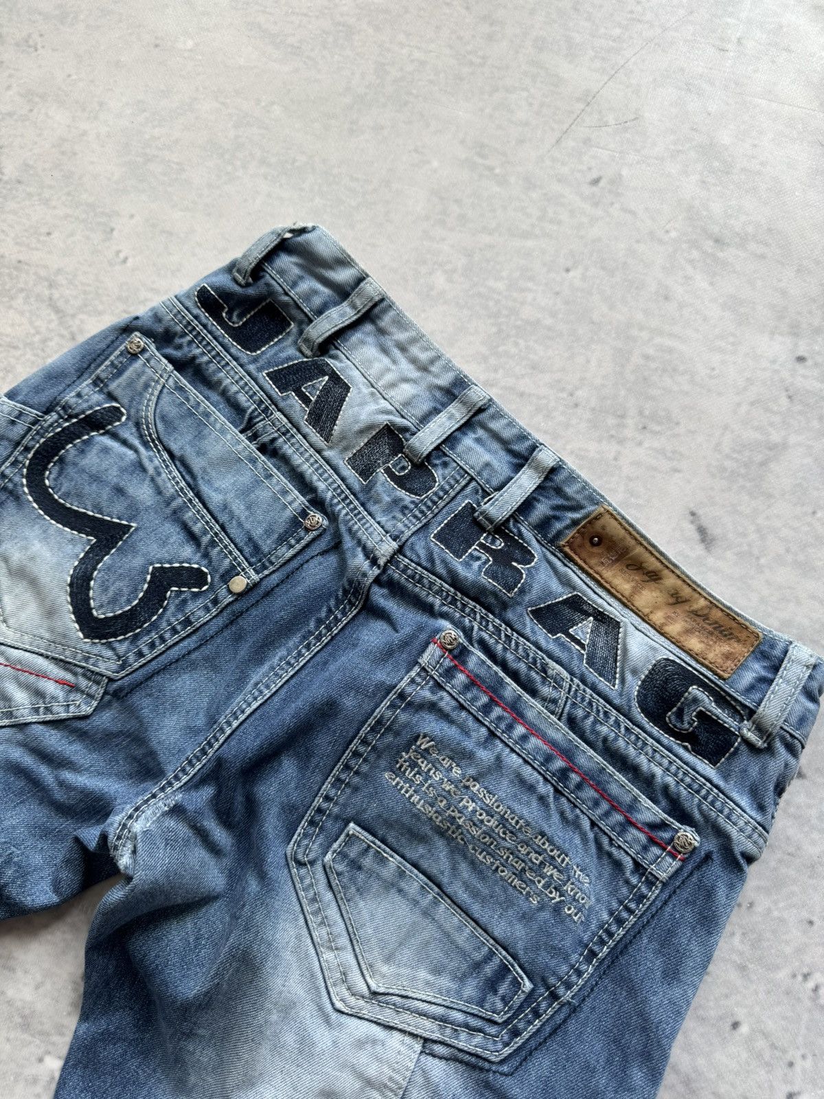 Designer Japrag Multipocket ay2J Drip Denim Japanese Designer Pants Size US 32 / EU 48 - 4 Thumbnail