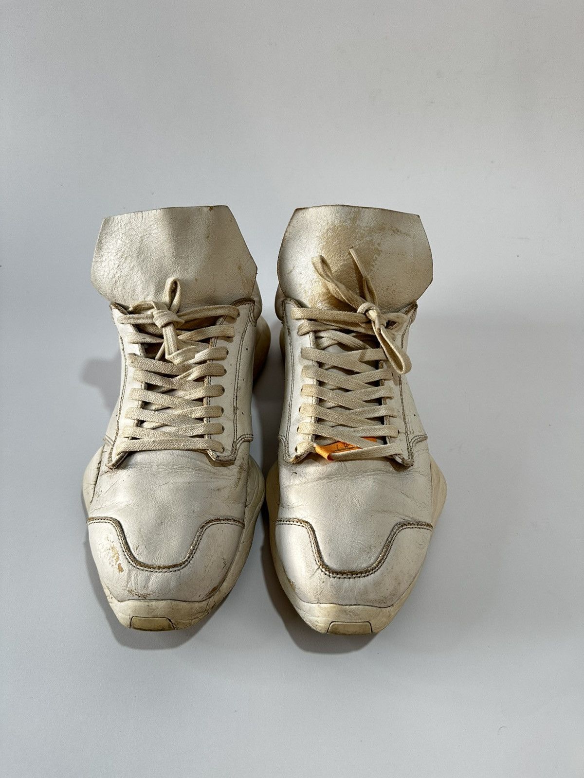 Adidas × Rick Owens Rick Owens X Adidas Tech Runner White Men’s Sneakers. Size US 8.5 / EU 41-42 - 5 Thumbnail