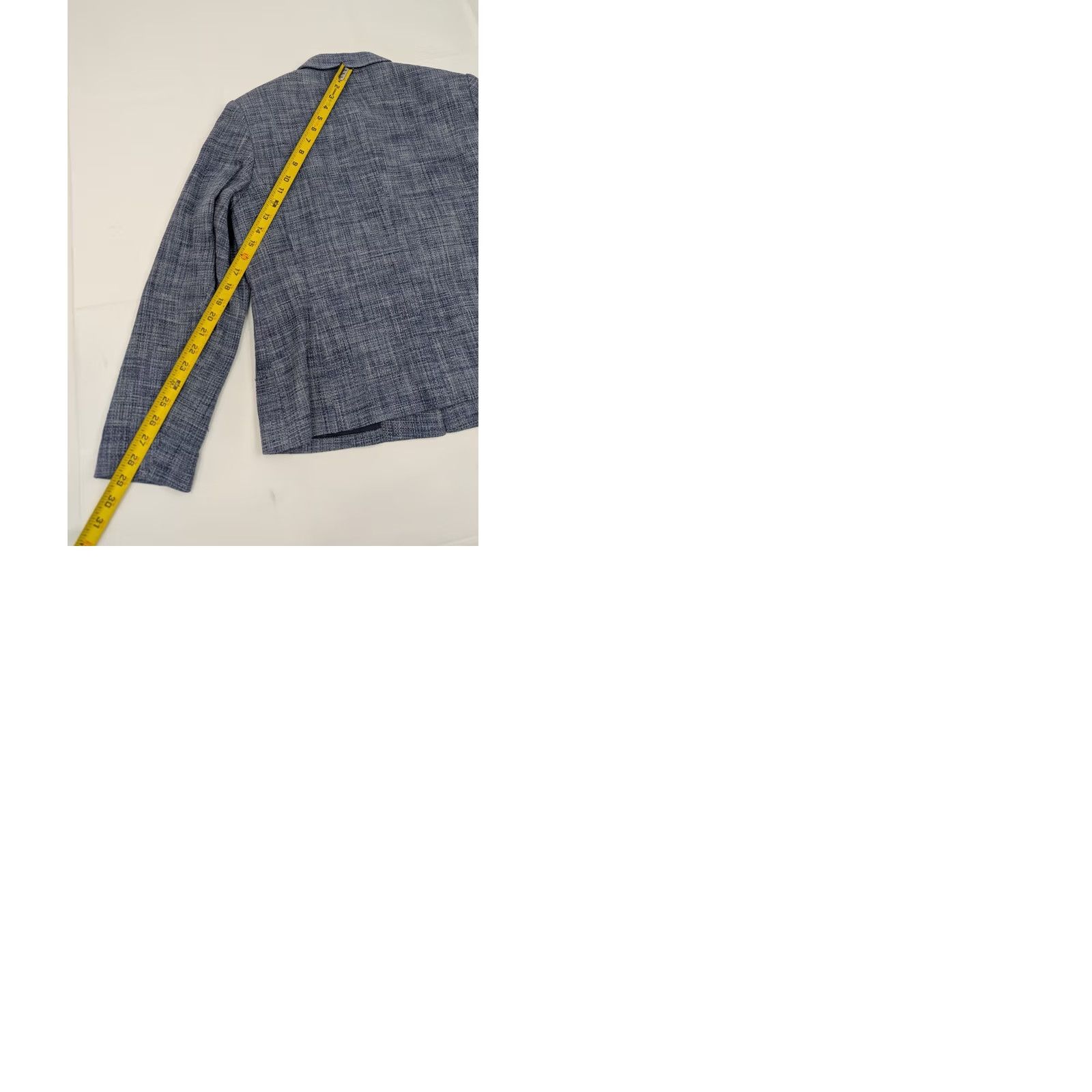 Talbots Talbots Blazer Coat 100% Silk Blue Petite 12 Women Tweed Lined Short Jacket Mens? Size XL / US 12-14 / IT 48-50 - 9 Thumbnail