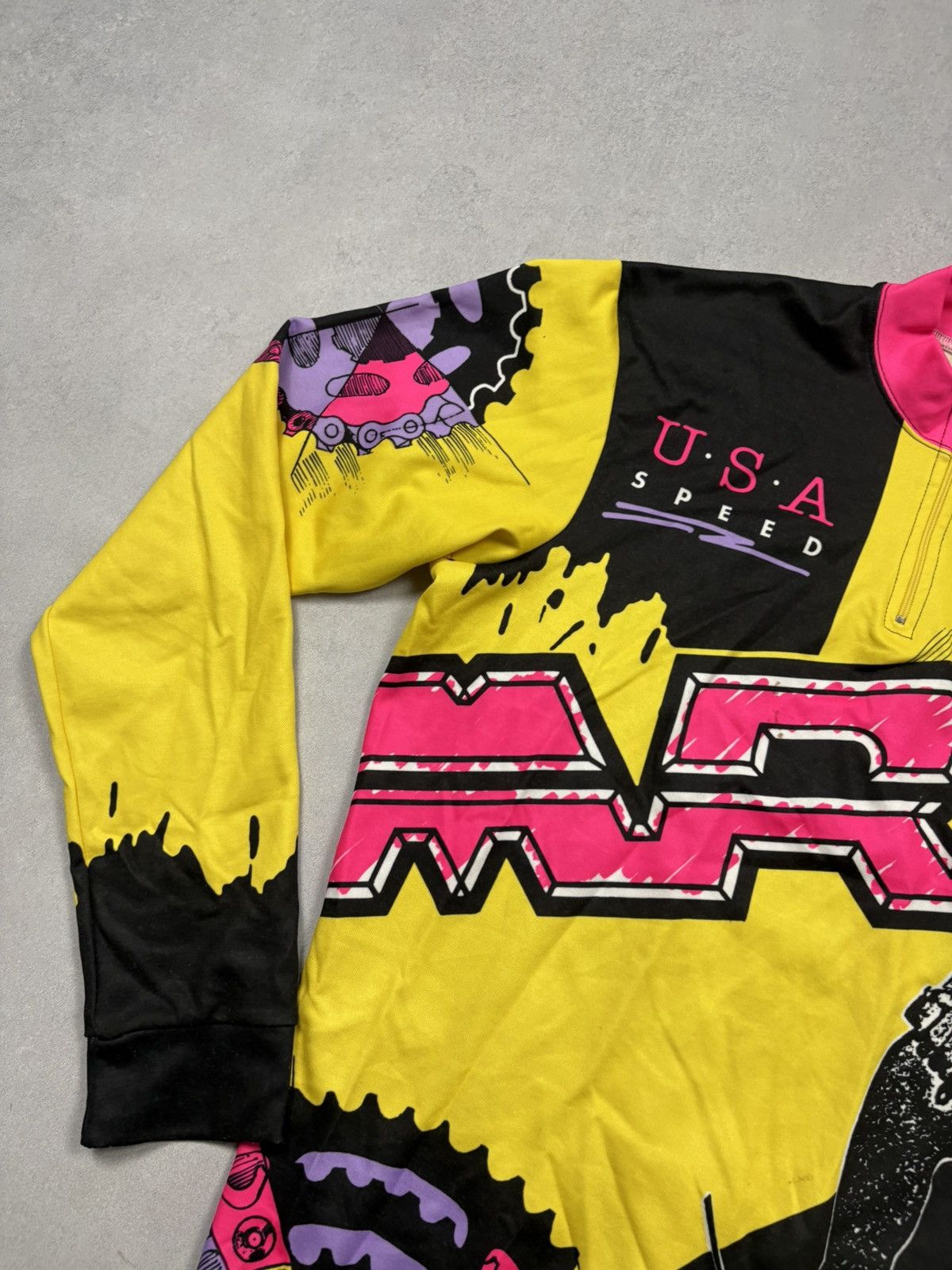 Vintage Vintage MRT M.Robert Cycling Jersey Neon BMX MTB Racing Top Size US L / EU 52-54 / 3 - 4 Thumbnail