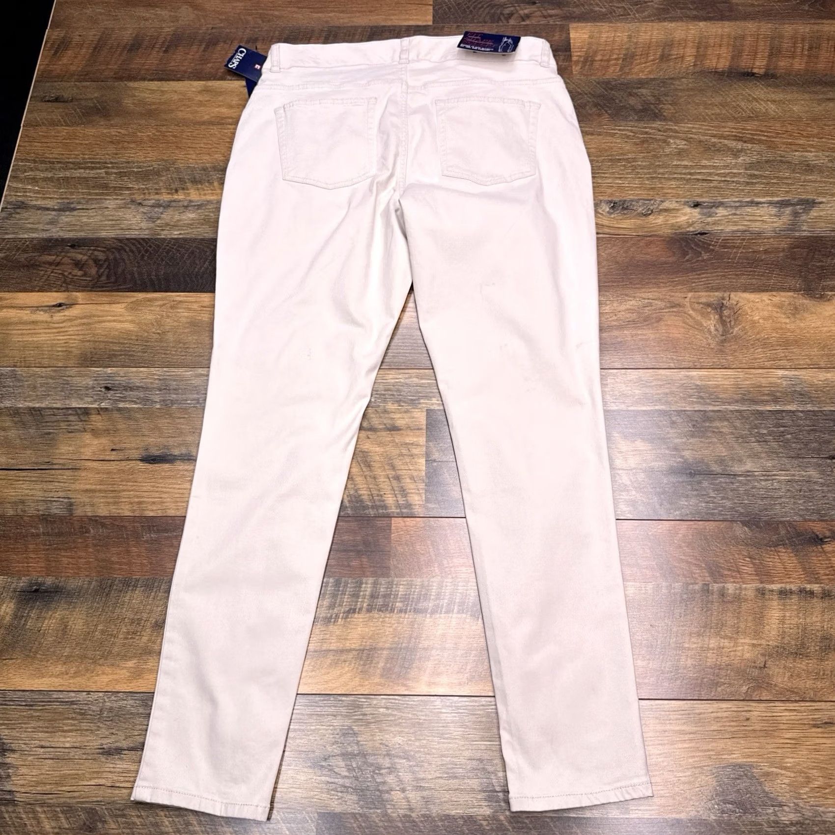 Chaps Chaps Jegging Womens 12 Khaki Mid Rise Stretch Logo Zip 5-Pocket City Slim Machine Washable Brown Cotton Blend Sateen Inseam 29 New Size 34" / US 12 / IT 48 - 2 Thumbnail