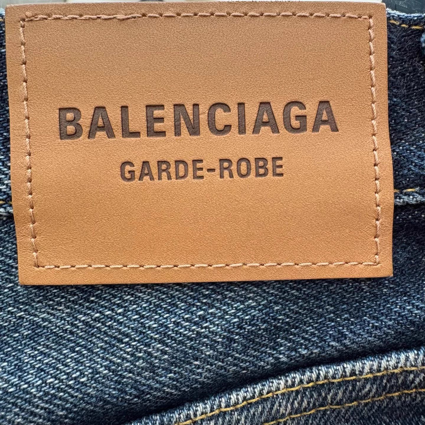 Balenciaga Balenciaga garde-robe Heavy Denim Deep Blue 32 NWT Size US 32 / EU 48 - 6 Thumbnail