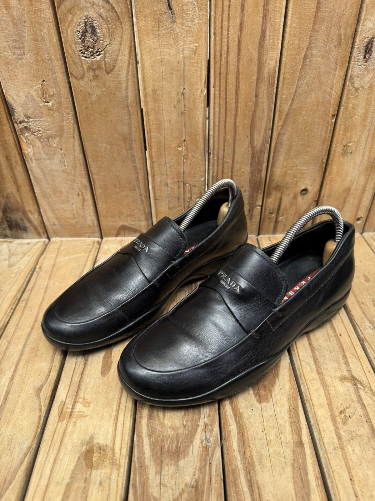Prada Prada Men’s Penny black Leather Loafers Size Uk 5 USA 6 Size US 6 / EU 39 - 11 Thumbnail