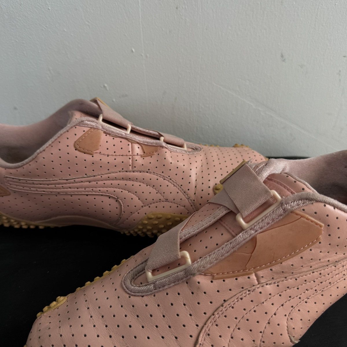 Puma Vintage Rare Puma Monstro Pink Leather Low Sneakers Size US 9 / EU 42 - 4 Thumbnail