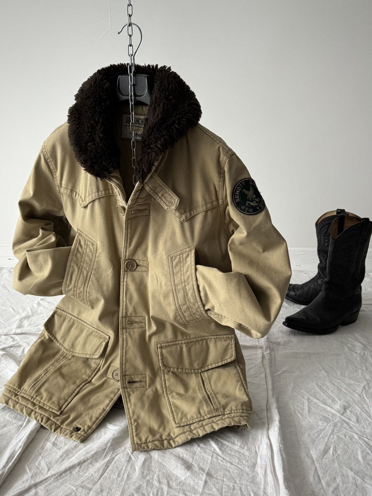 Schott 1990s Vintage Schott Rancher Western USA Parka Size US M / EU 48-50 / 2 - 3 Thumbnail