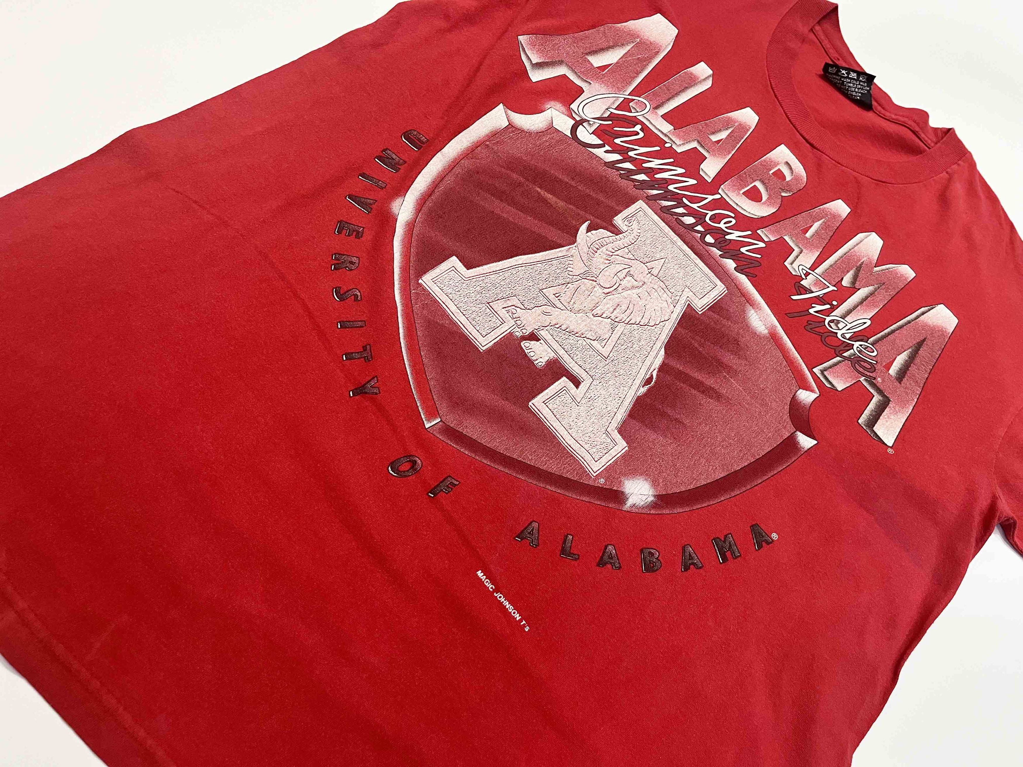 Vintage Vintage Magic Johnson T's Alabama Crimson Tide NCAA T-Shirt Size US L / EU 52-54 / 3 - 4 Thumbnail