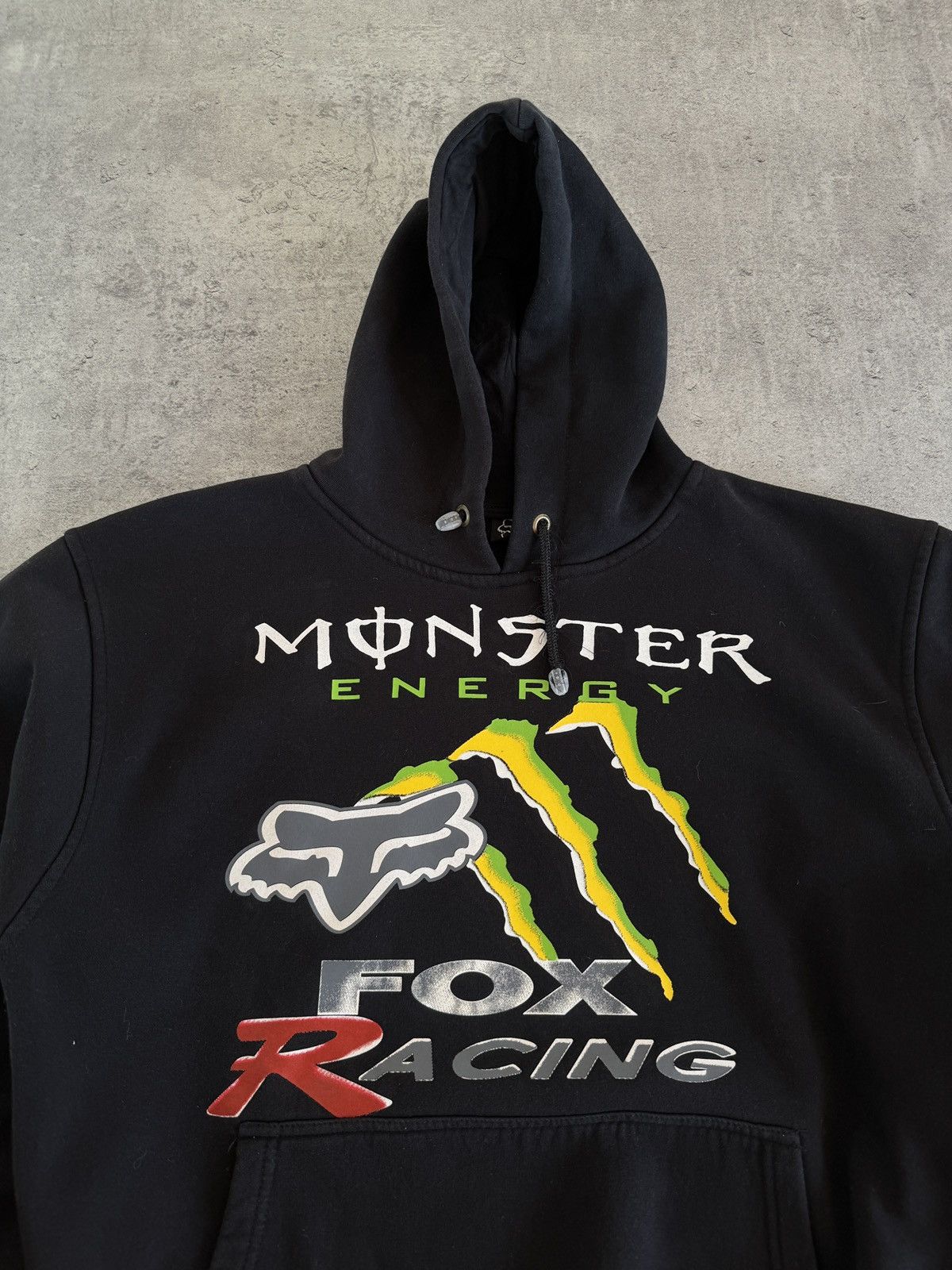 Fox Racing Monster Energy Fox Racing Boxy Hoodie Vintage Logo Print Size US L / EU 52-54 / 3 - 4 Thumbnail