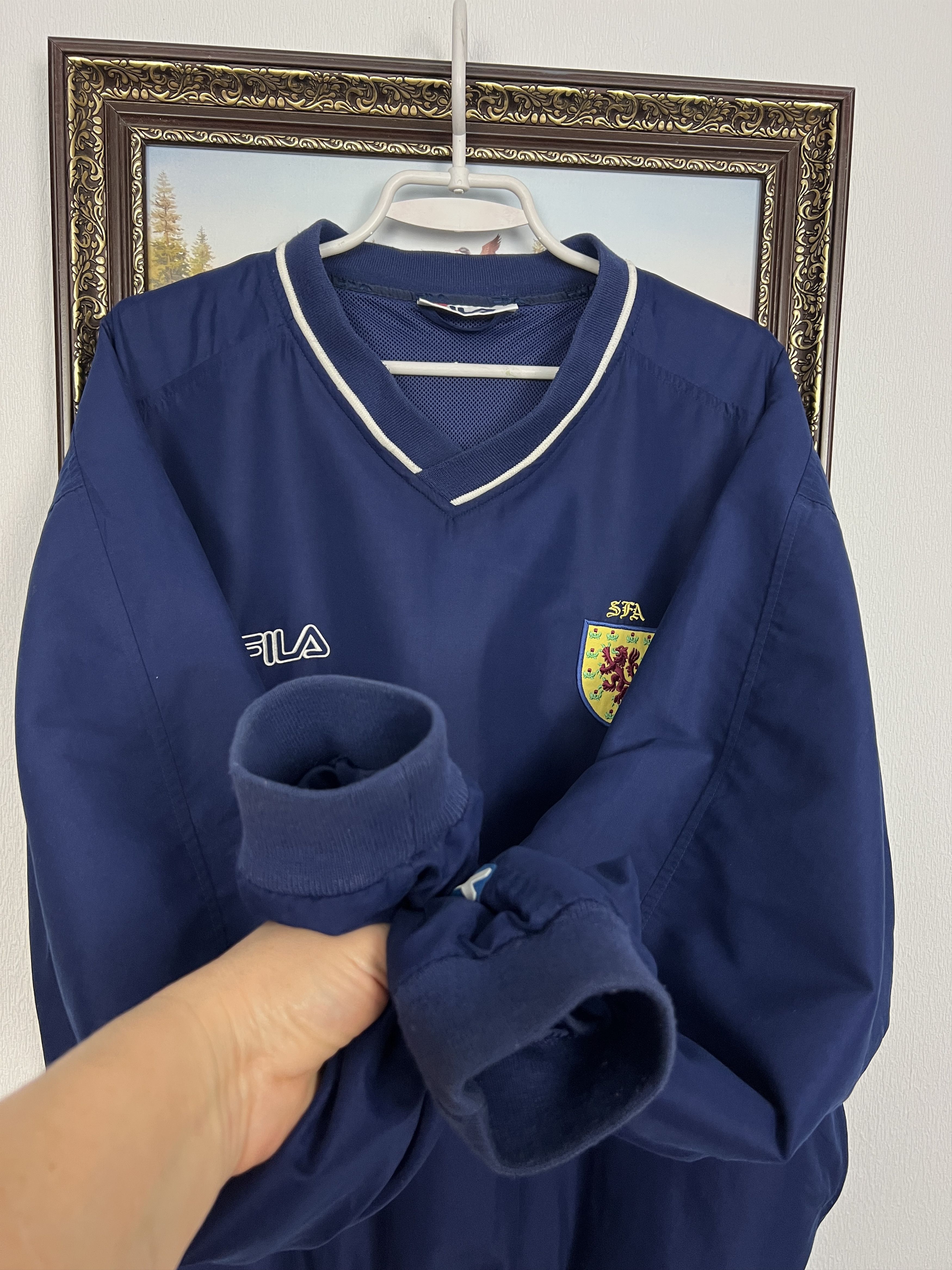 Fila Vintage 2000's Scotland Football Jacket Soccer Track Top Size US L / EU 52-54 / 3 - 7 Thumbnail